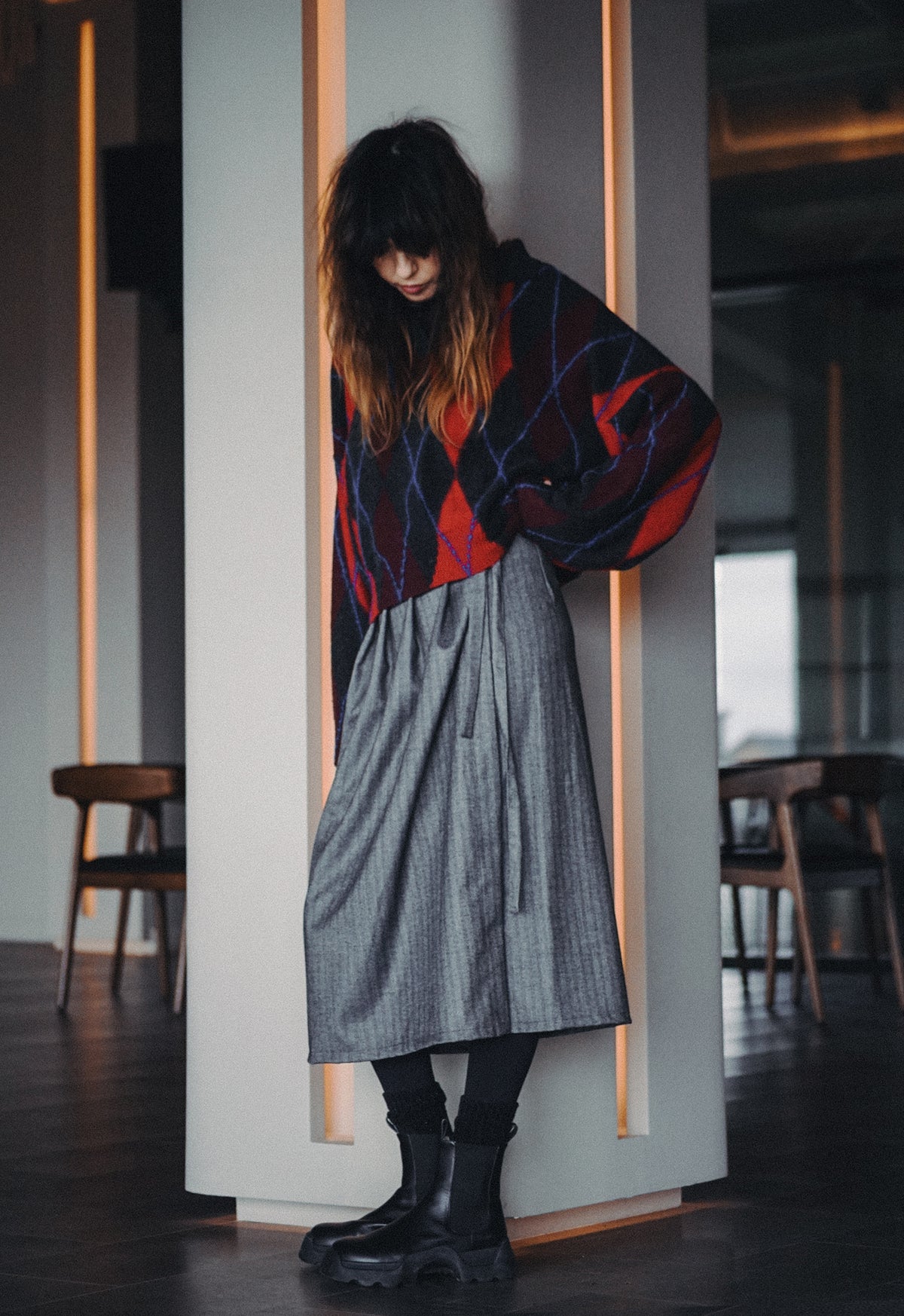 Double Pleated Skirt