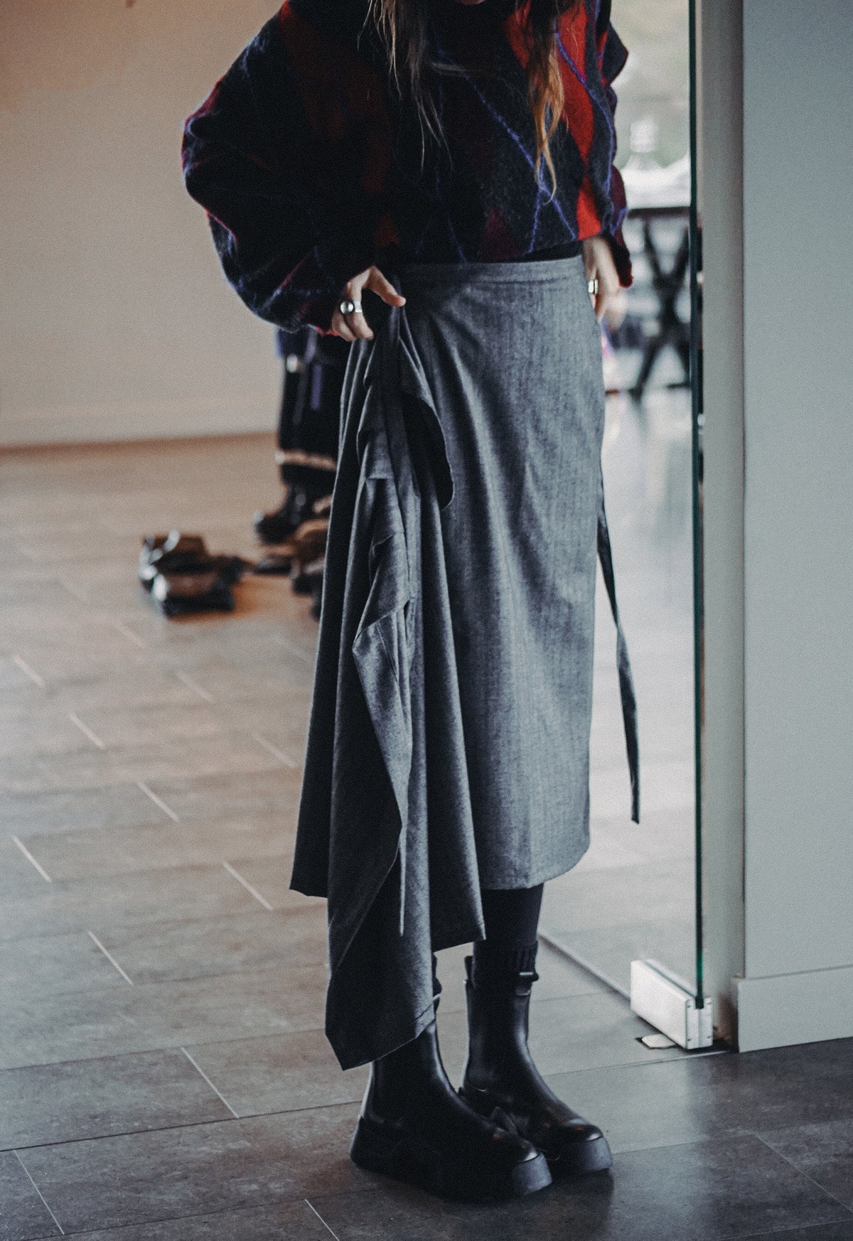 Double Pleated Skirt