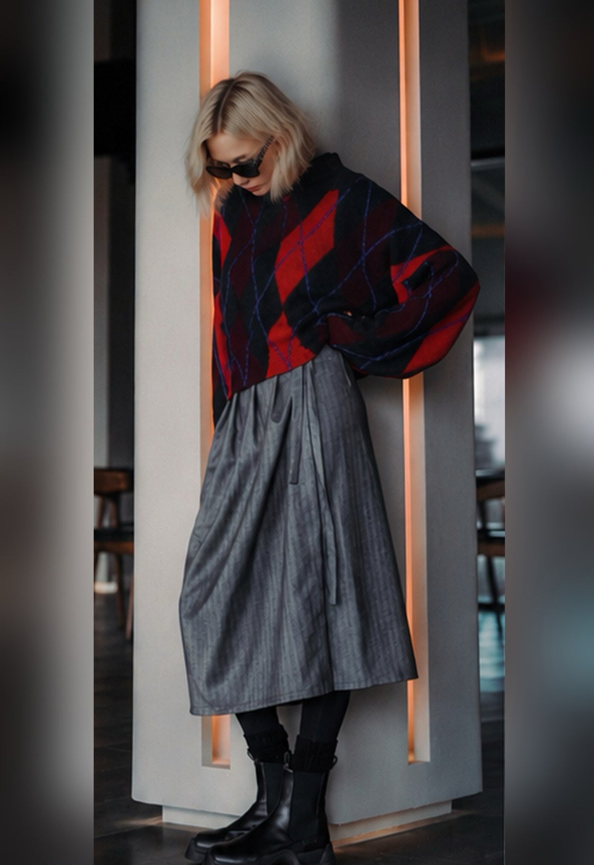 Double Pleated Skirt