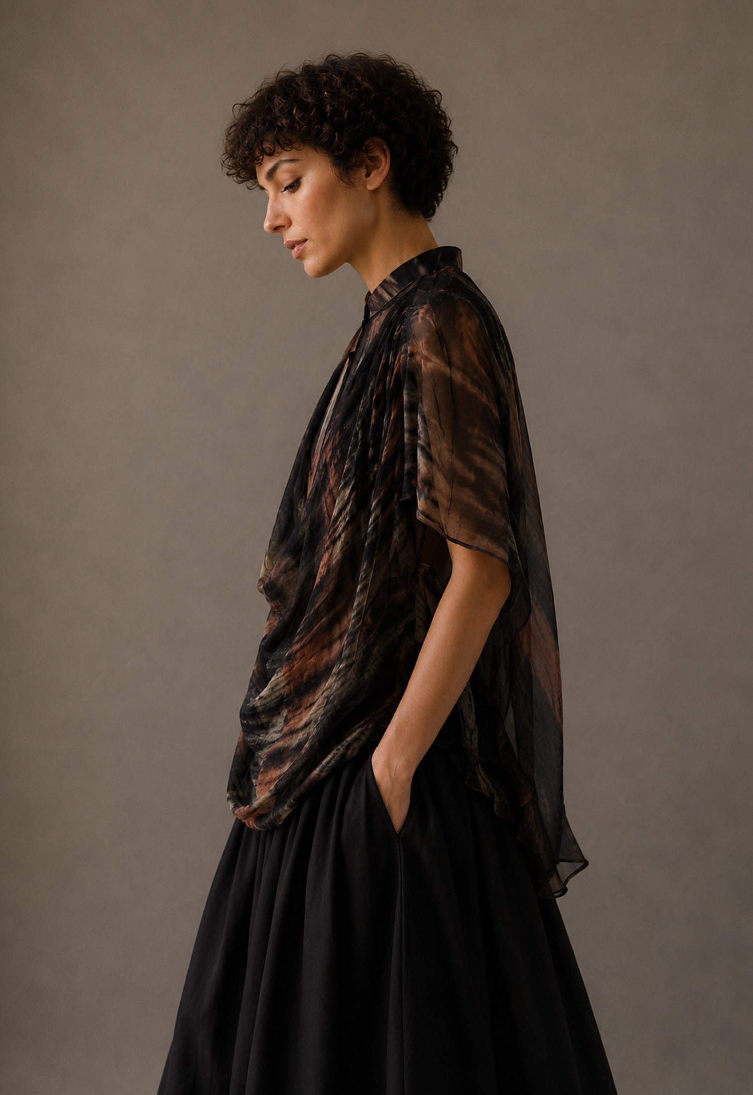 The Enigma Natural Silk Shirt