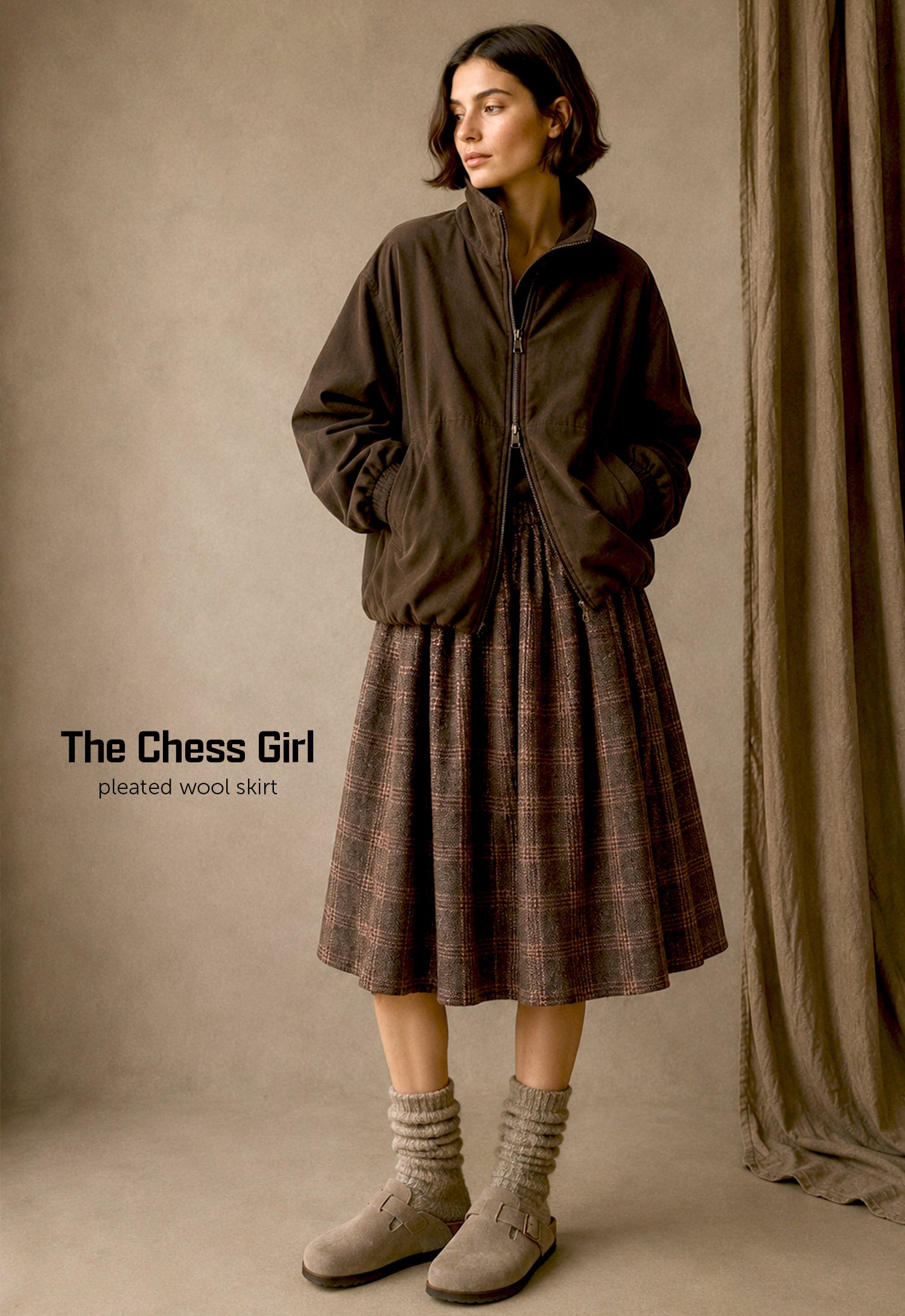 The Chess Girl Pleated skirt