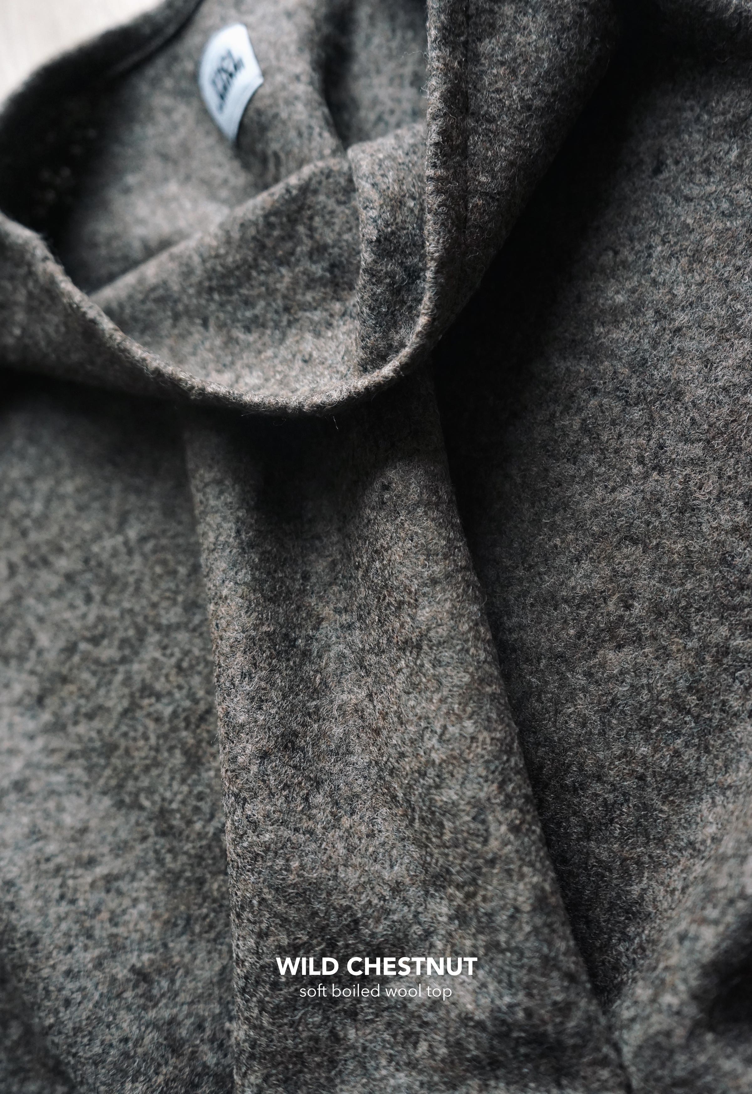 WILD CHESTNUT BOILED WOOL TOP