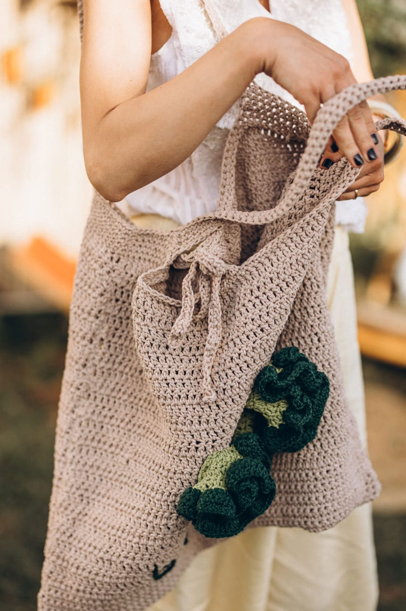 Broccoli Hand Crochet Bag