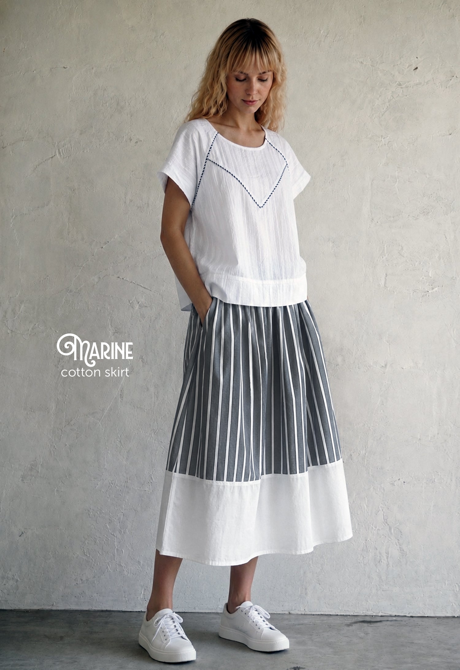 Marine Organic Cotton Skirt