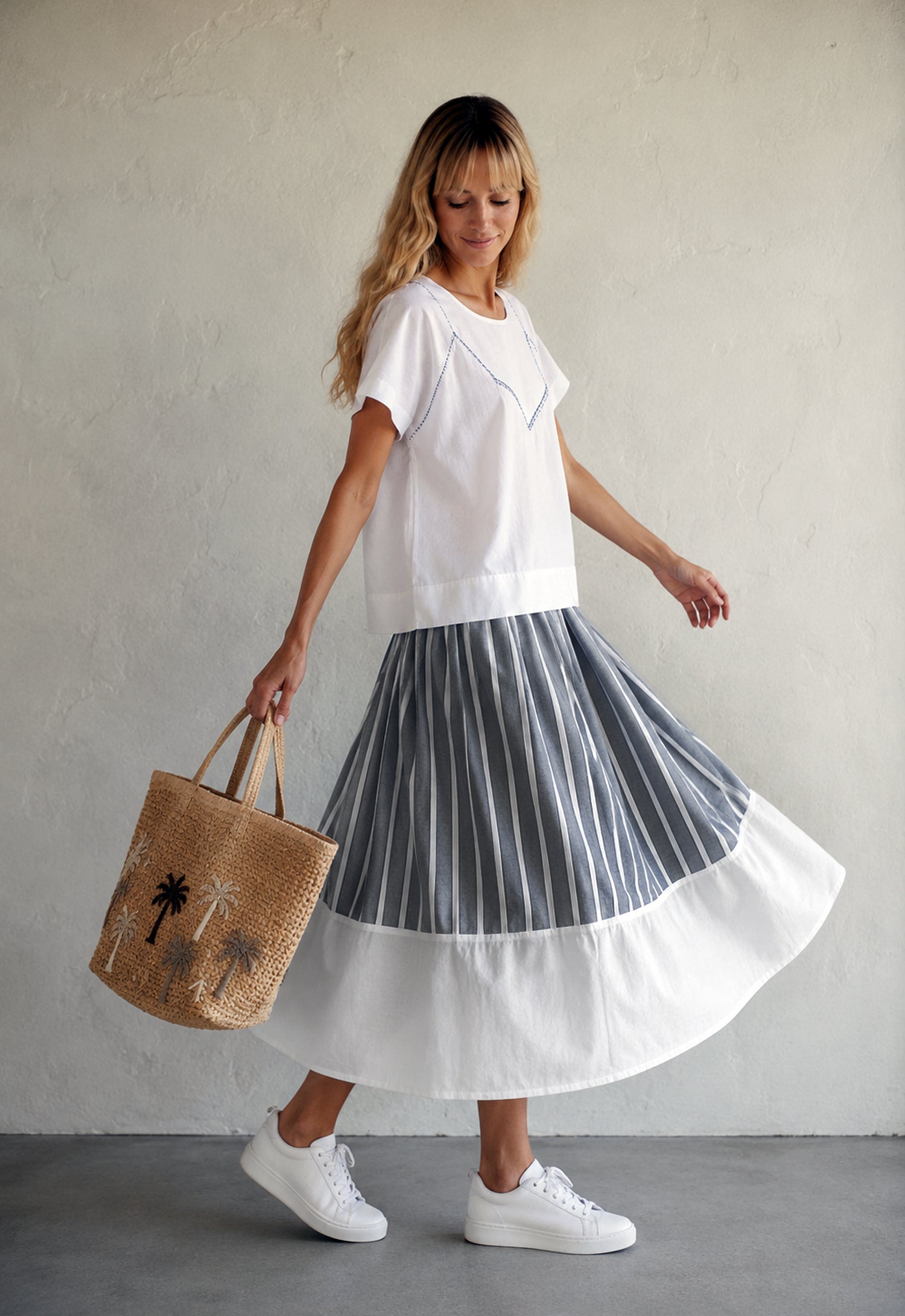 Marine Organic Cotton Skirt