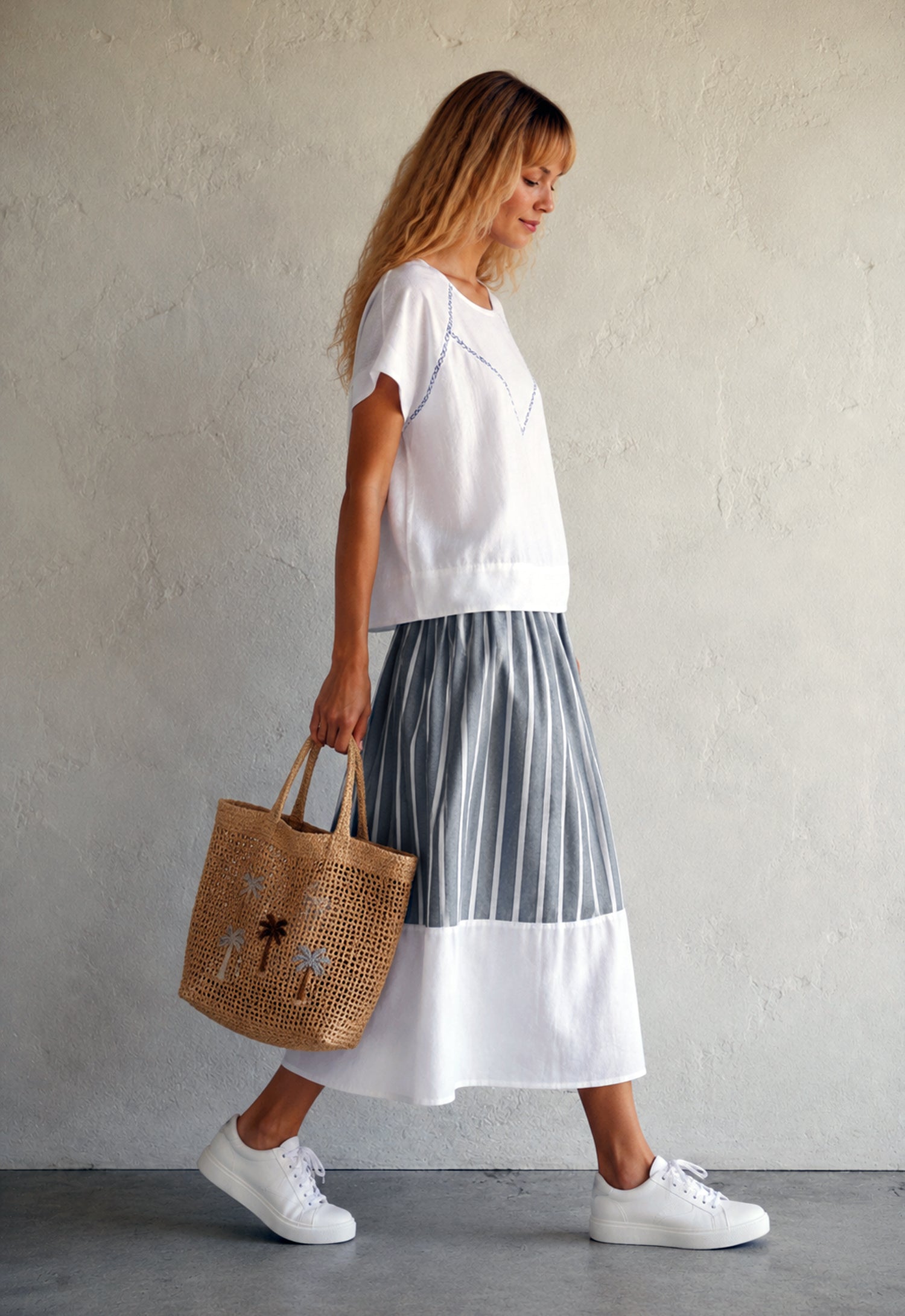 Marine Organic Cotton Skirt