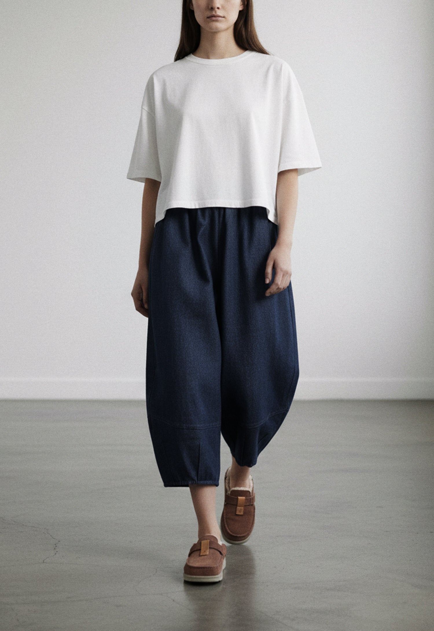 DENIM BAGGY TROUSERS