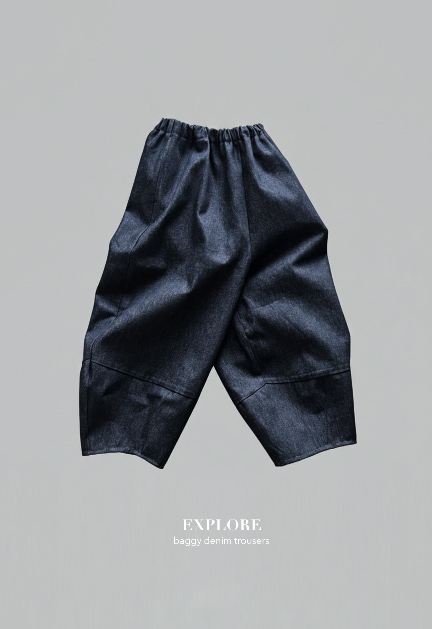 DENIM BAGGY TROUSERS