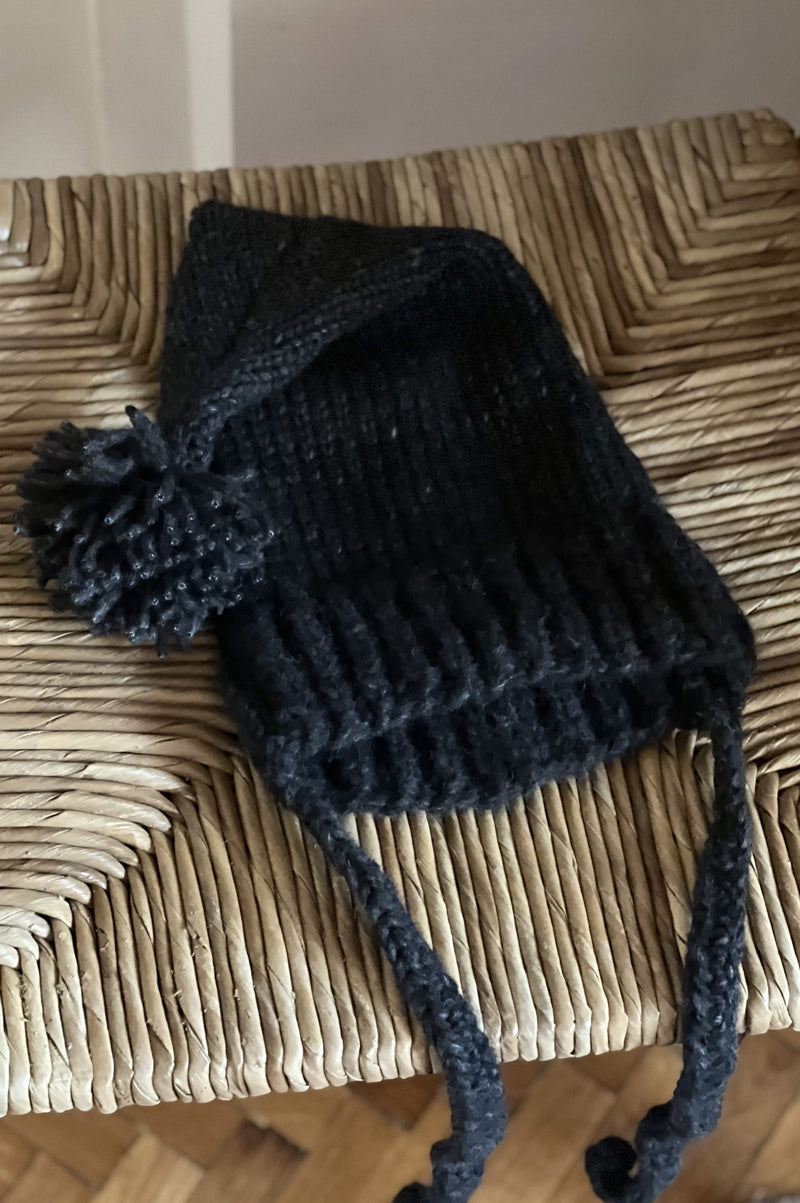 Hand knitted beanie