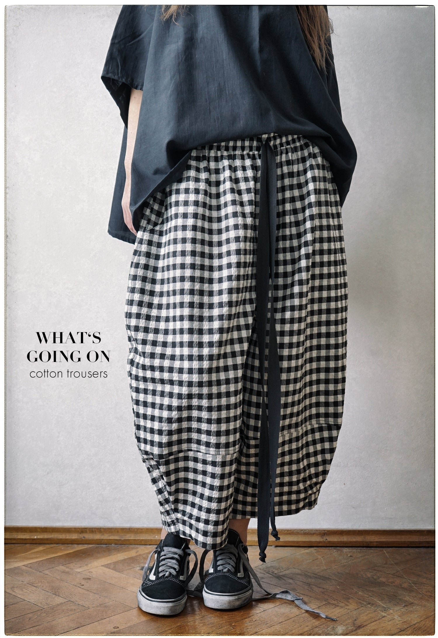 WHAT'S GOING ON COTTON TROUSERS