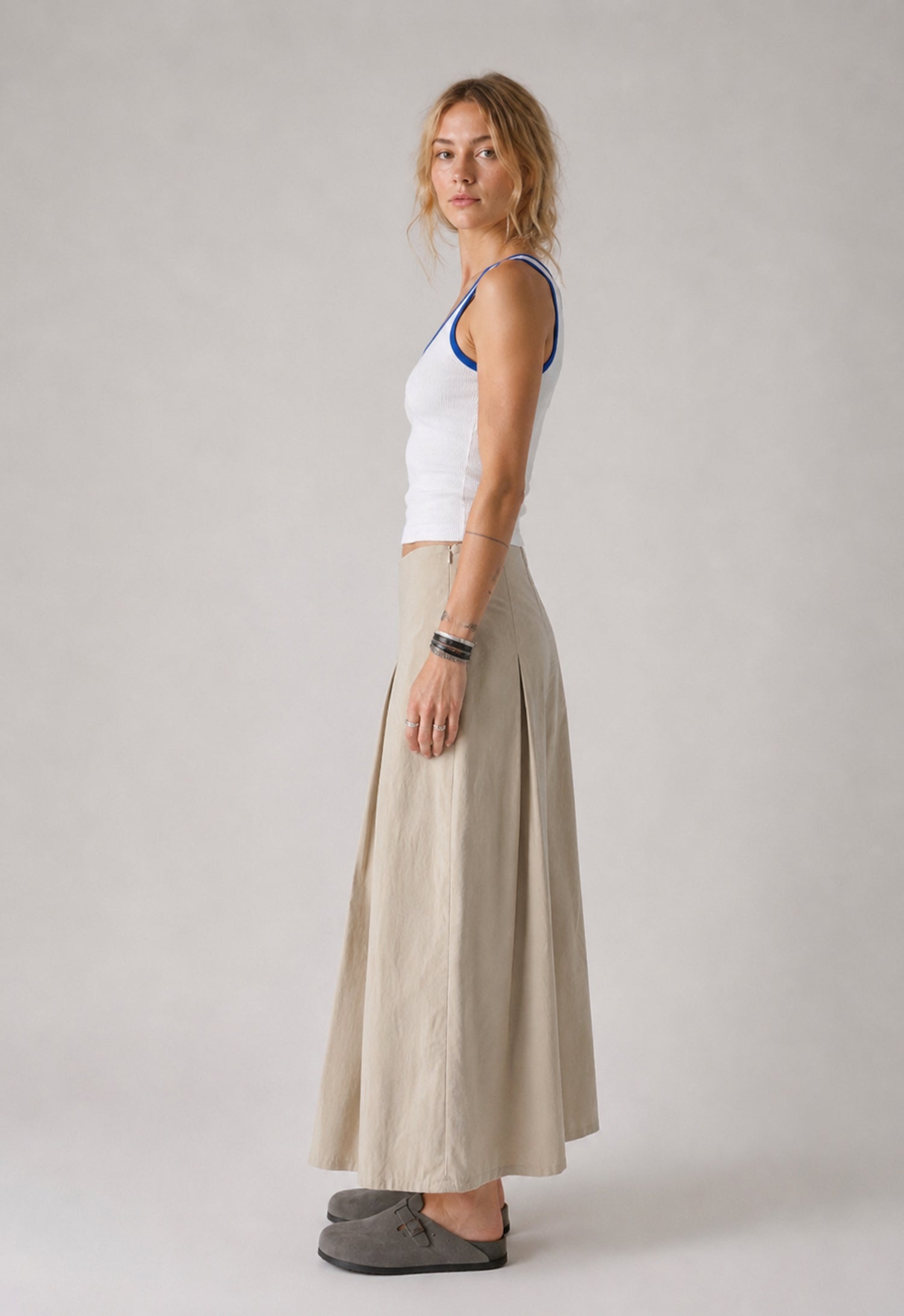 Courtline Pleated Trousers
