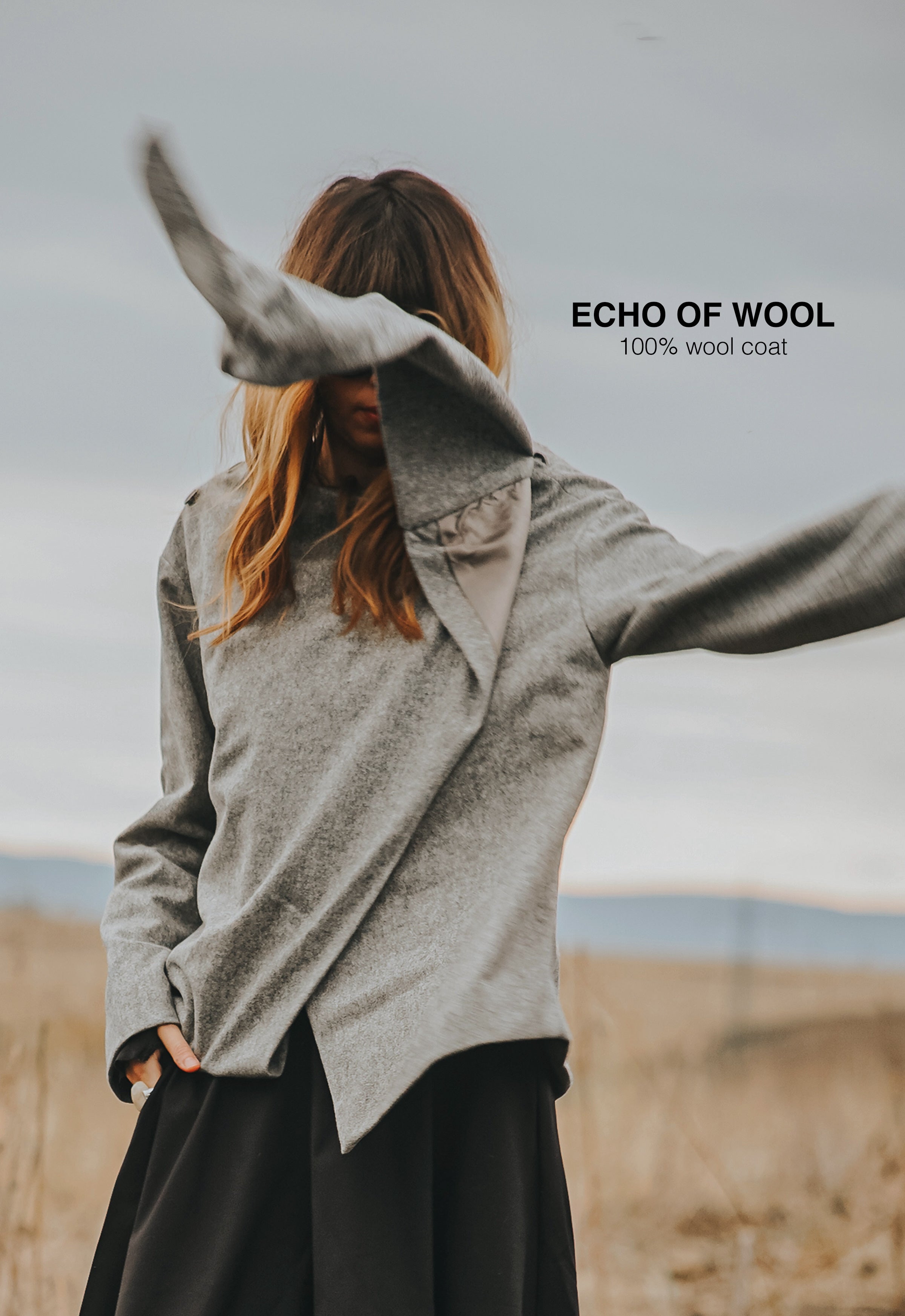 ECHO OF WOOL SCARF JACKET