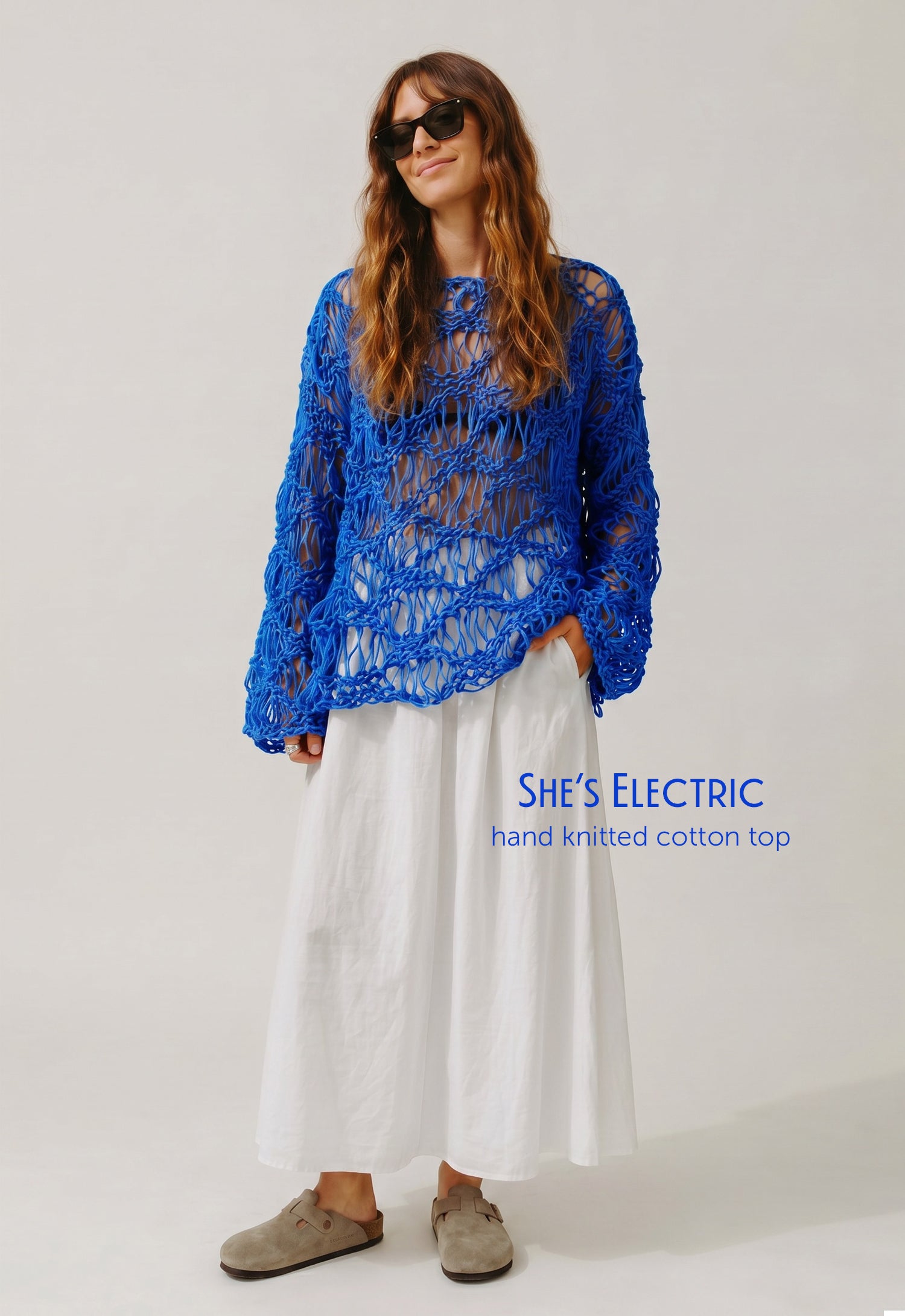 She's Electric Hand Knitted Top