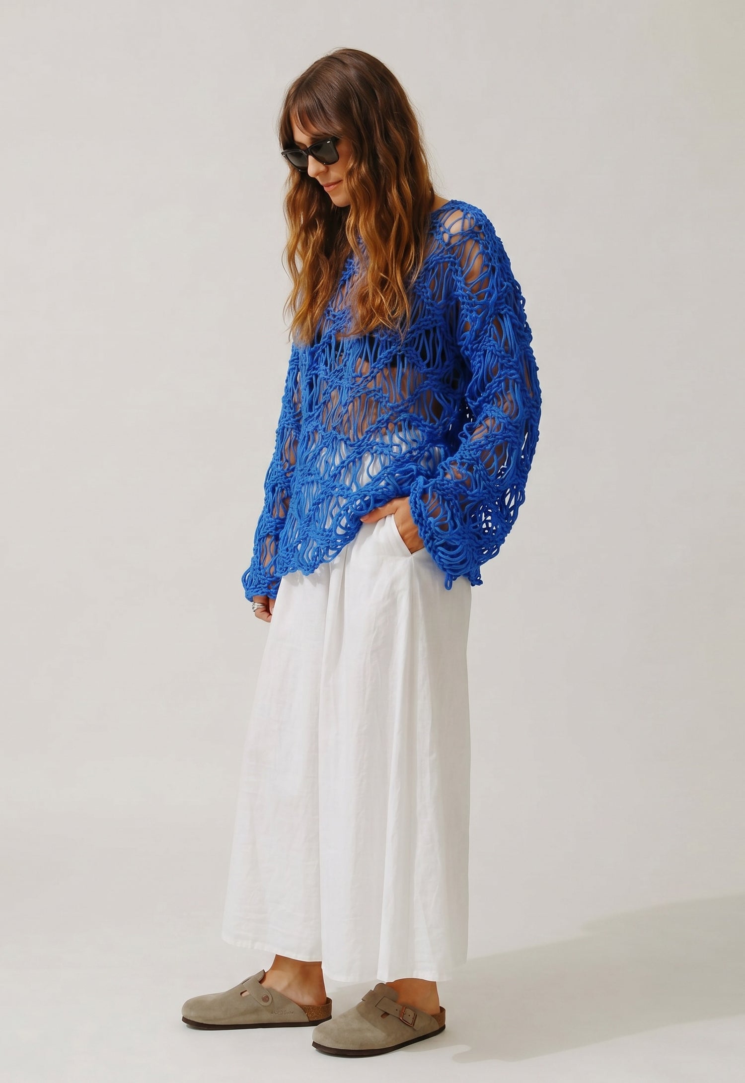 She's Electric Hand Knitted Top