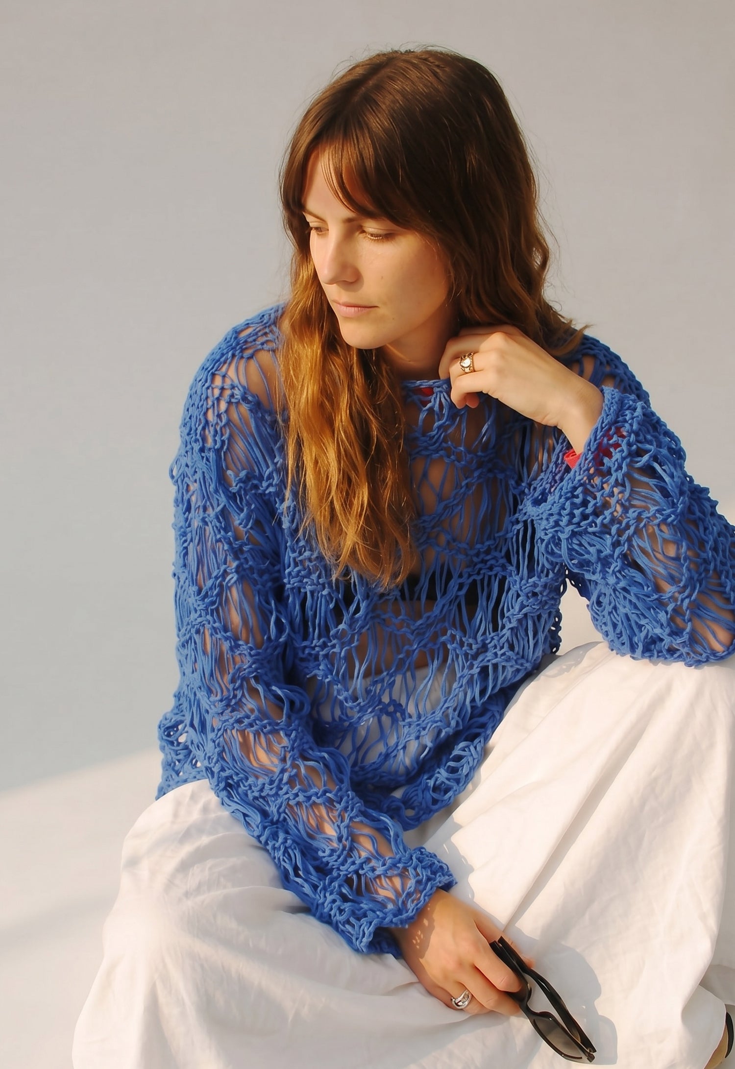 She's Electric Hand Knitted Top