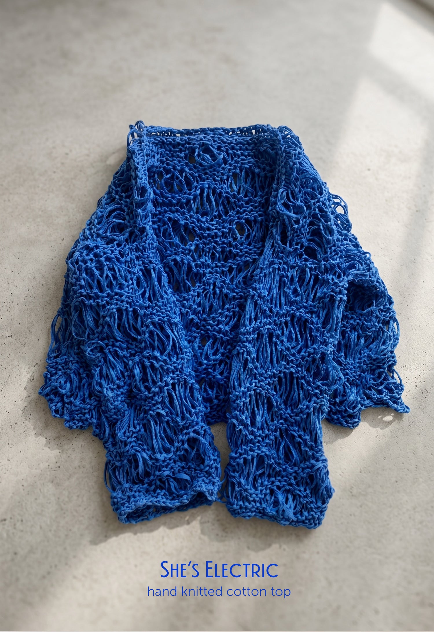 She's Electric Hand Knitted Top