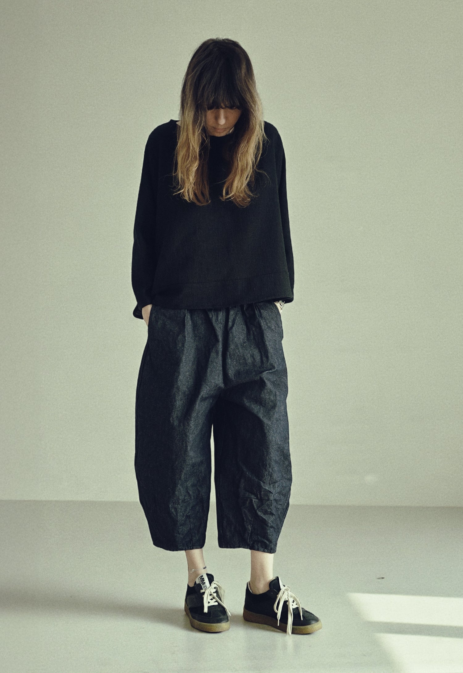 DENIM BAGGY TROUSERS