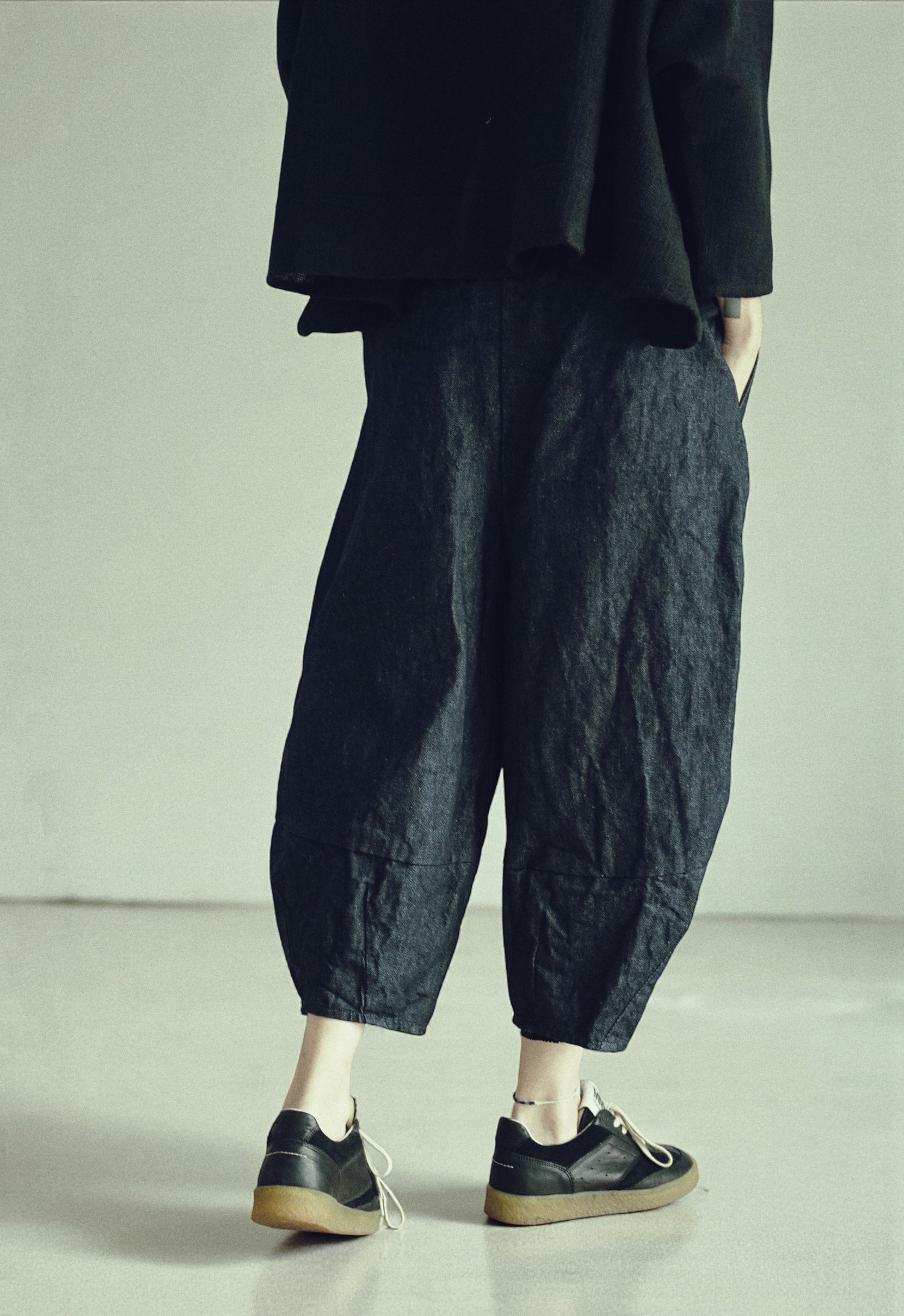 DENIM BAGGY TROUSERS