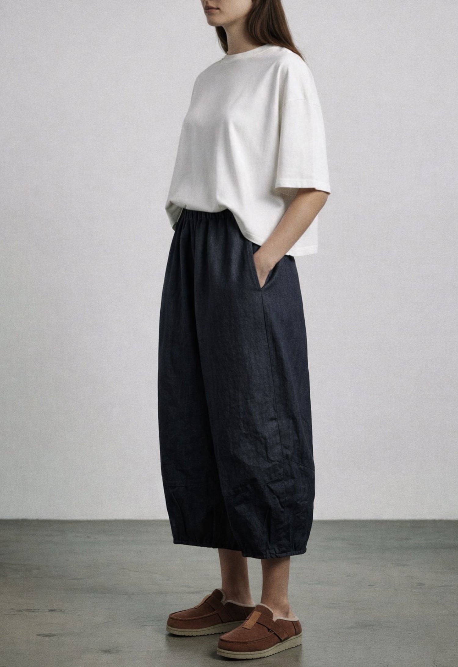 DENIM BAGGY TROUSERS