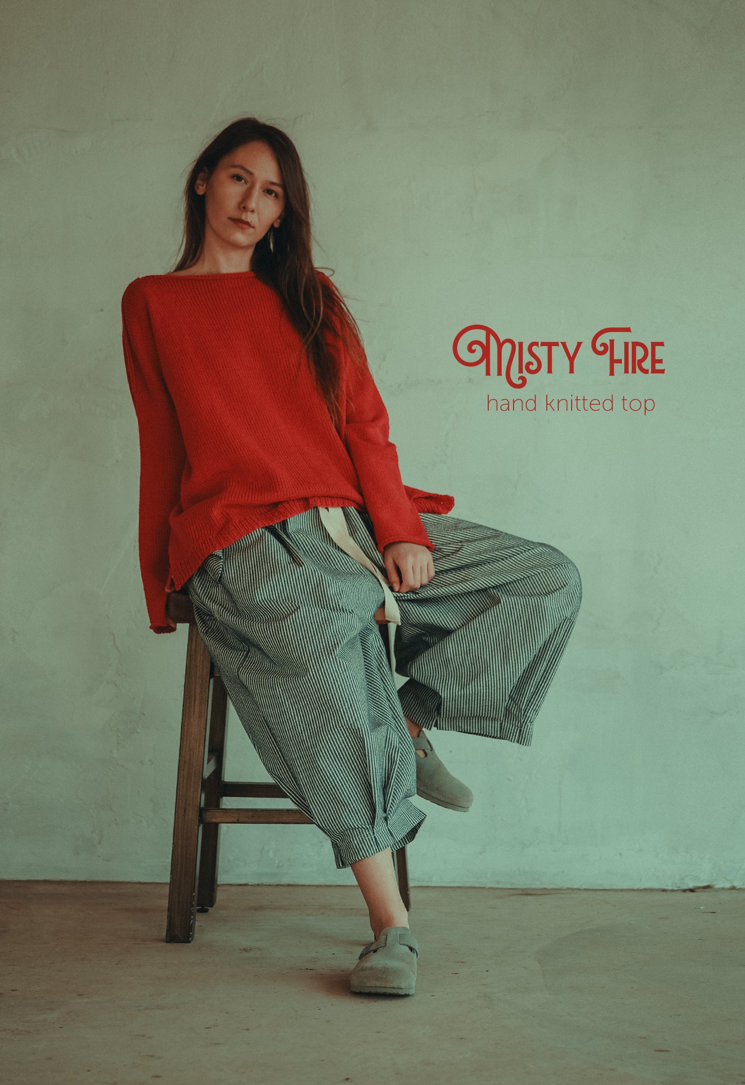 Misty Fire Hand Knitted Top