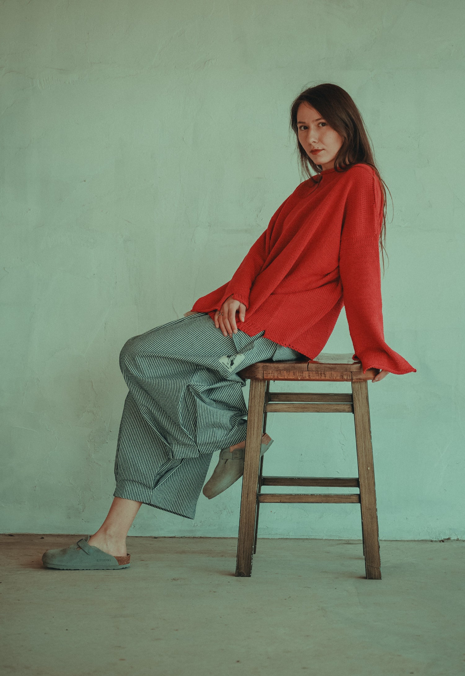 Misty Fire Hand Knitted Top