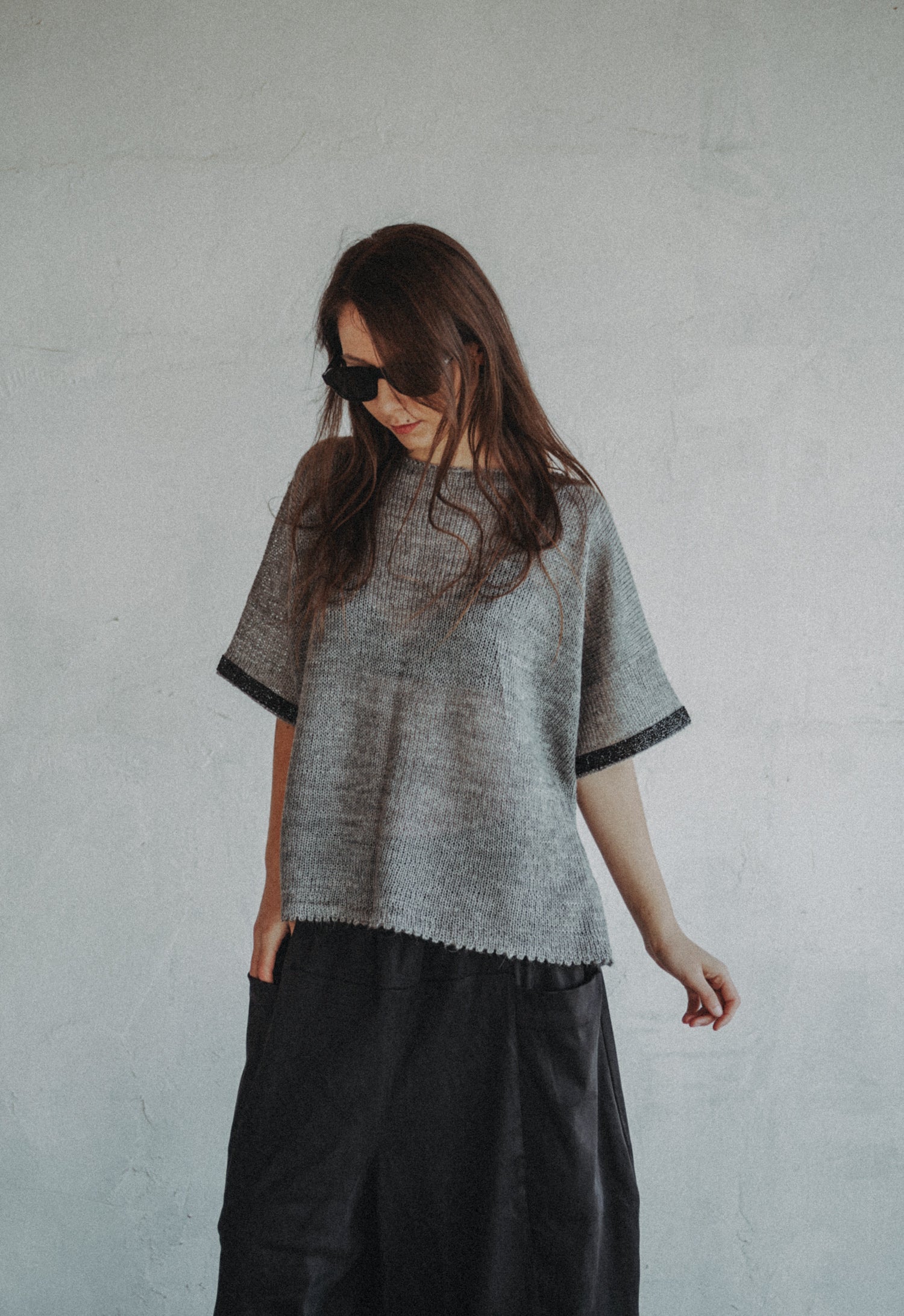 Stone Garden Hand-Knitted Top