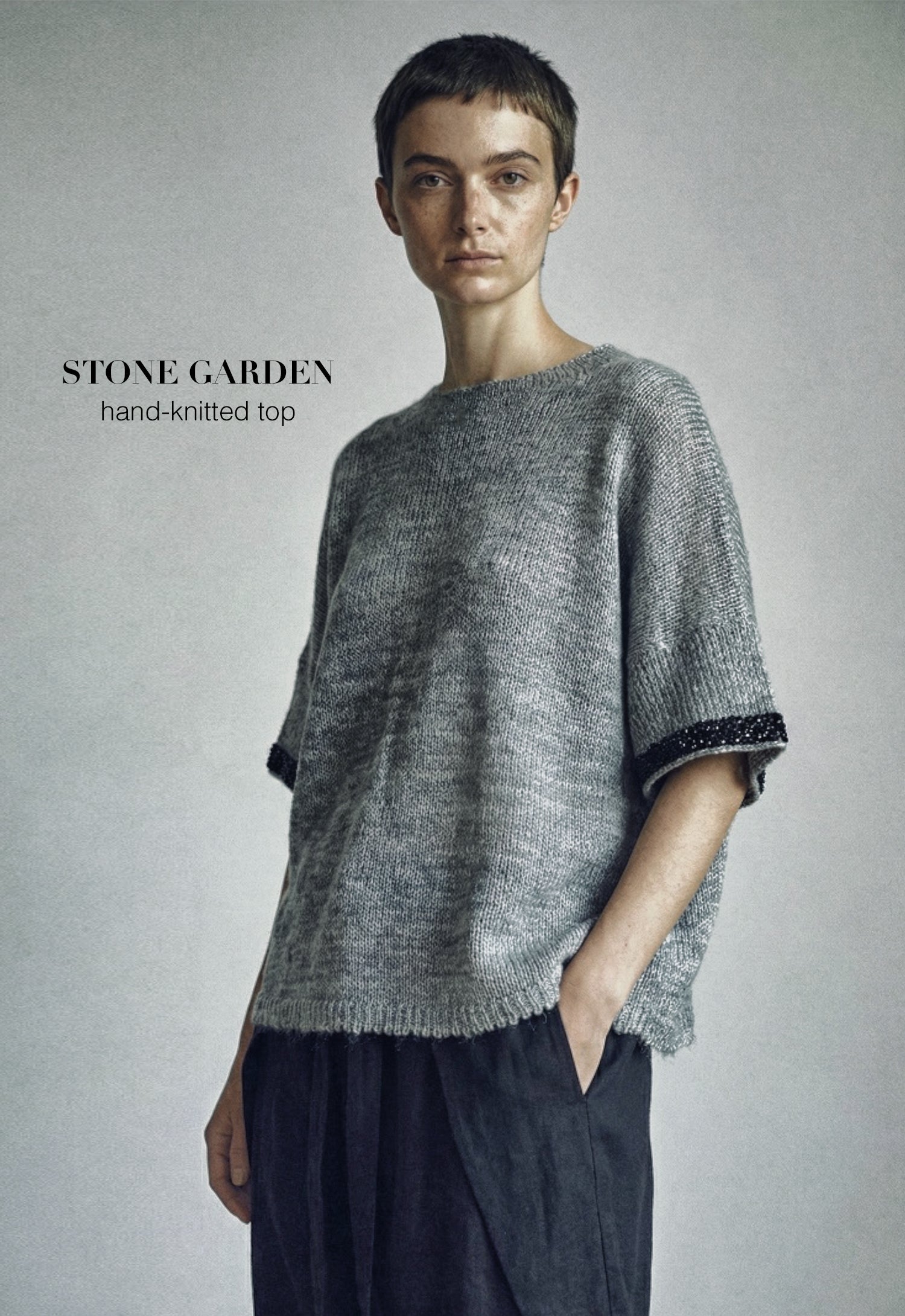 Stone Garden Hand-Knitted Top