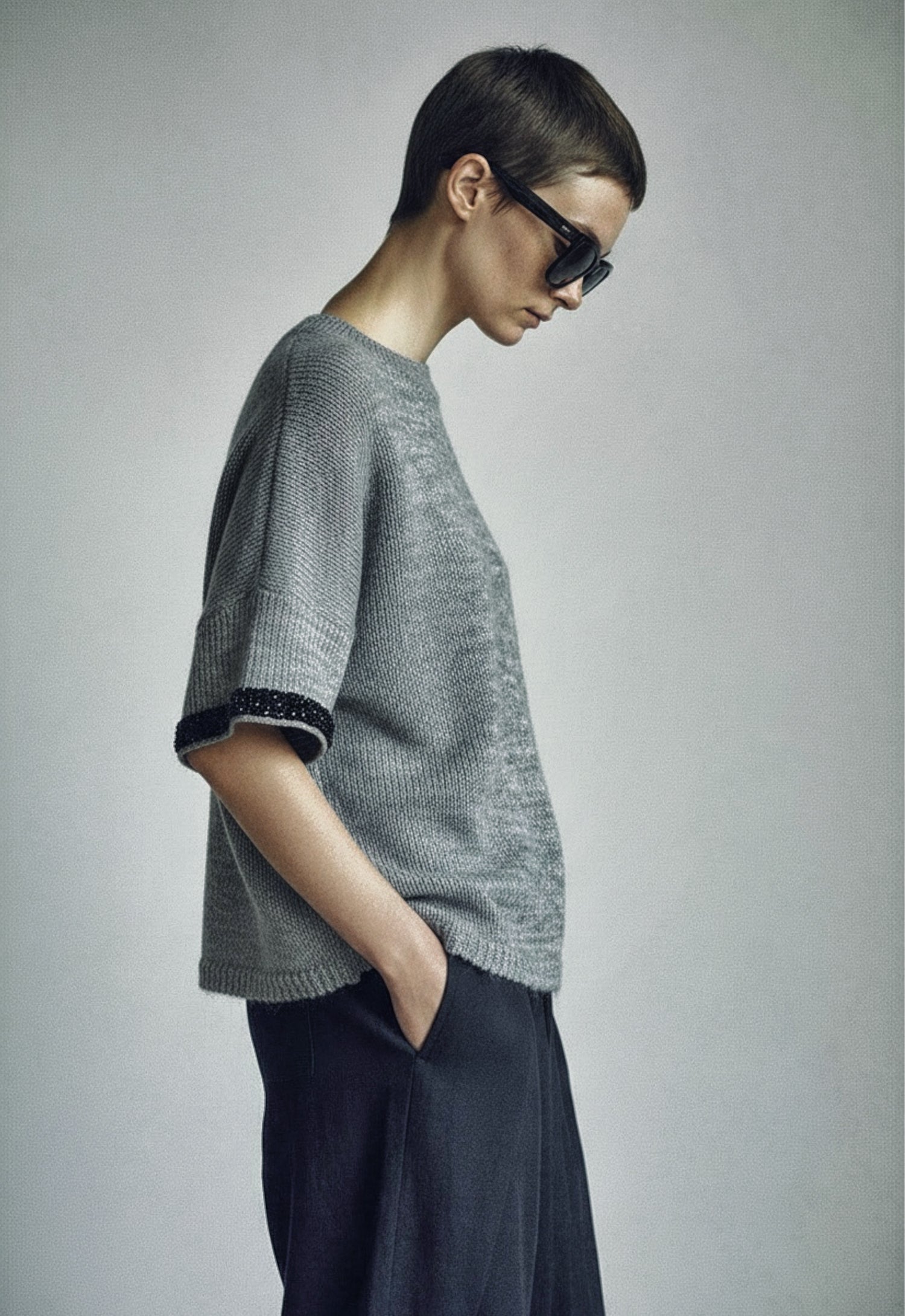 Stone Garden Hand-Knitted Top