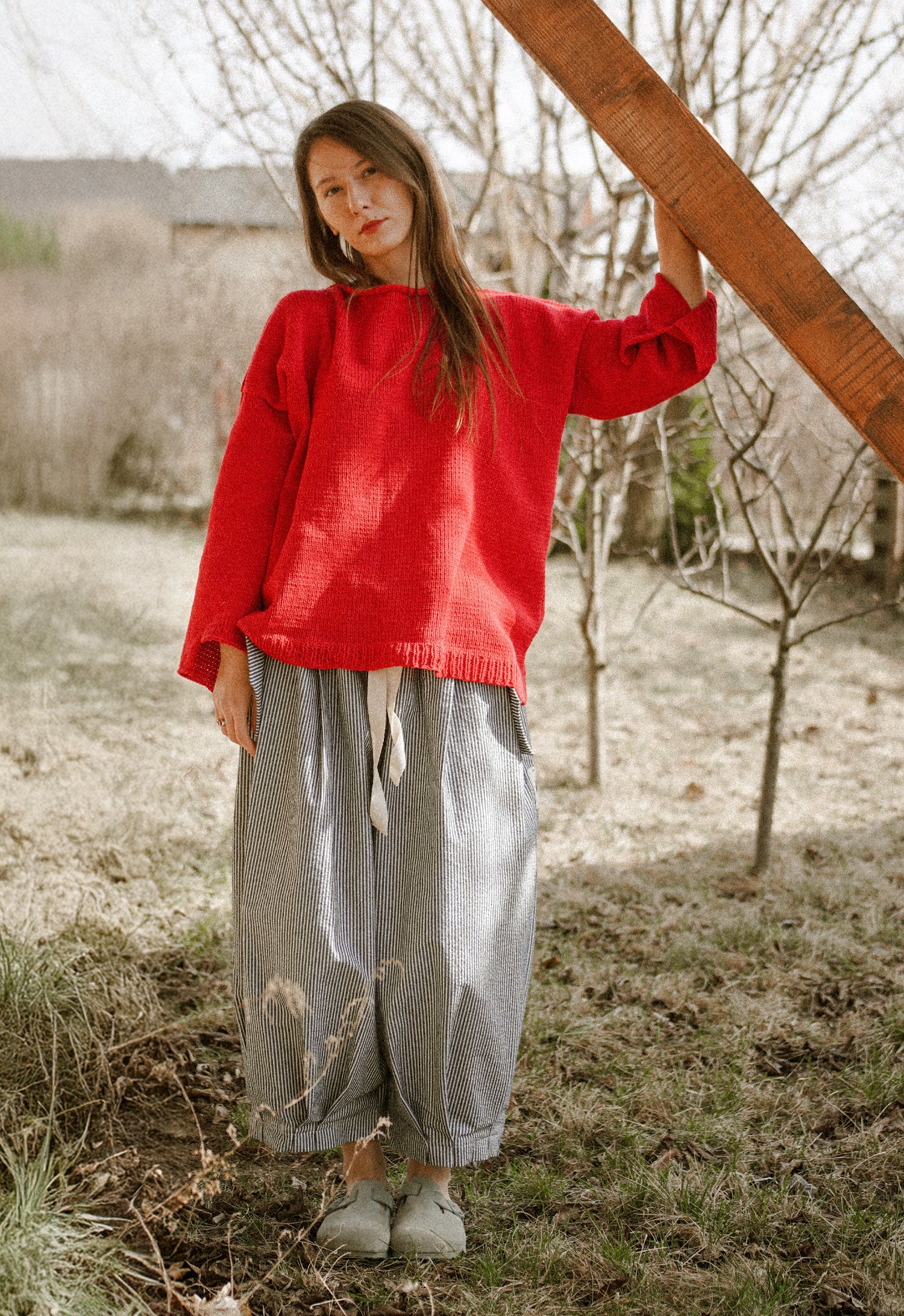 Misty Fire Hand Knitted Top