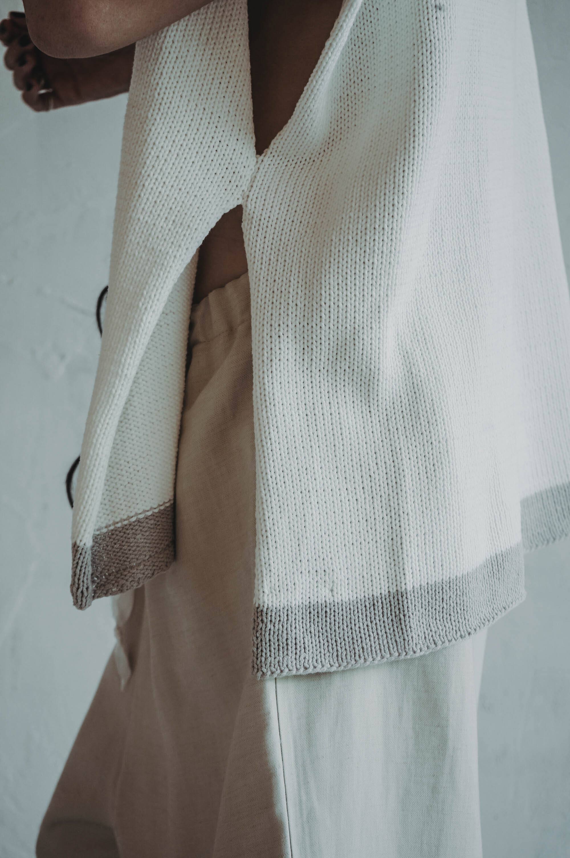 Sandpaper Hand Knitted Cotton Top