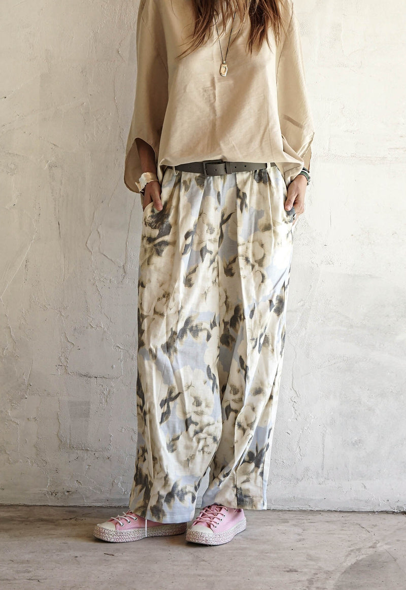 Velours d'Air Pleated Trousers
