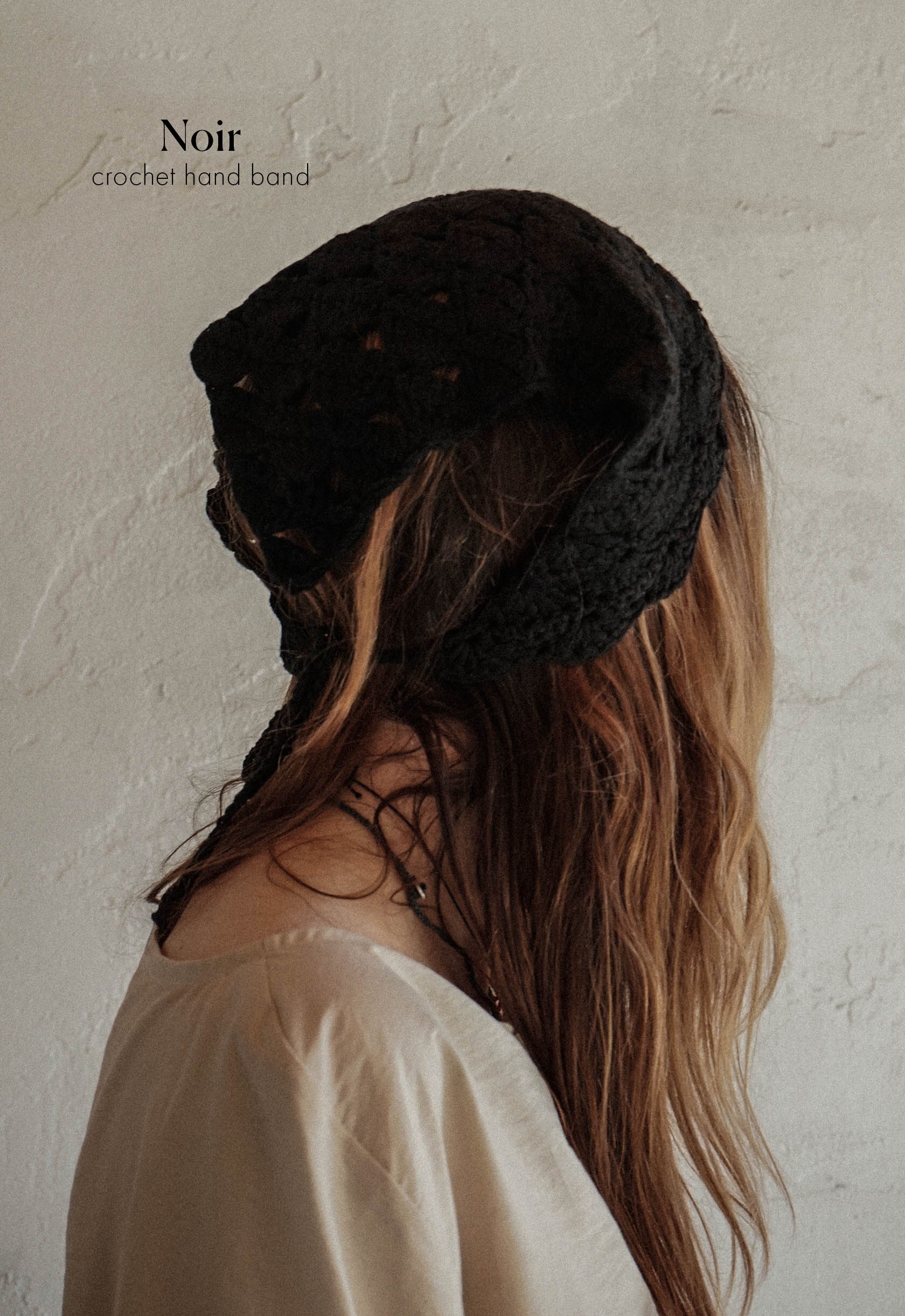 Noir Crochet Head Band
