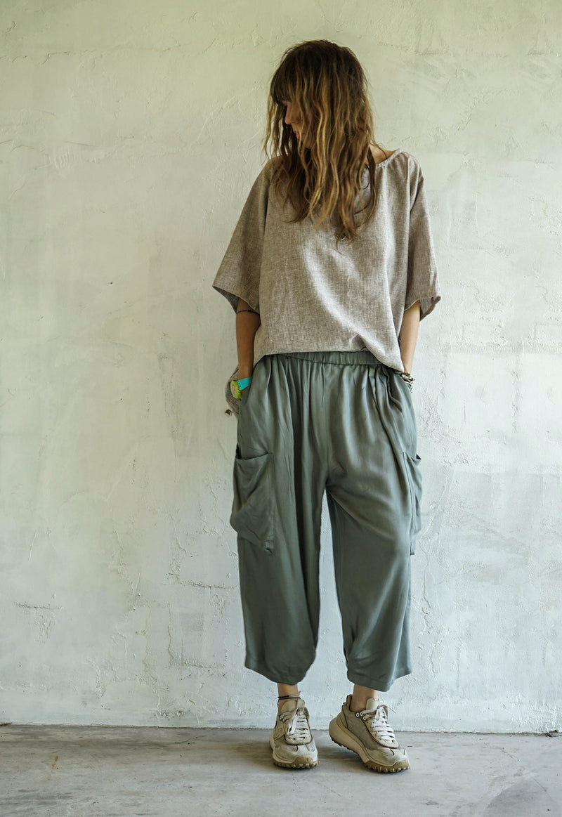 Nude terra trousers
