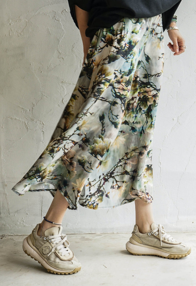 WILD BLOOM VISCOSE TROUSERS