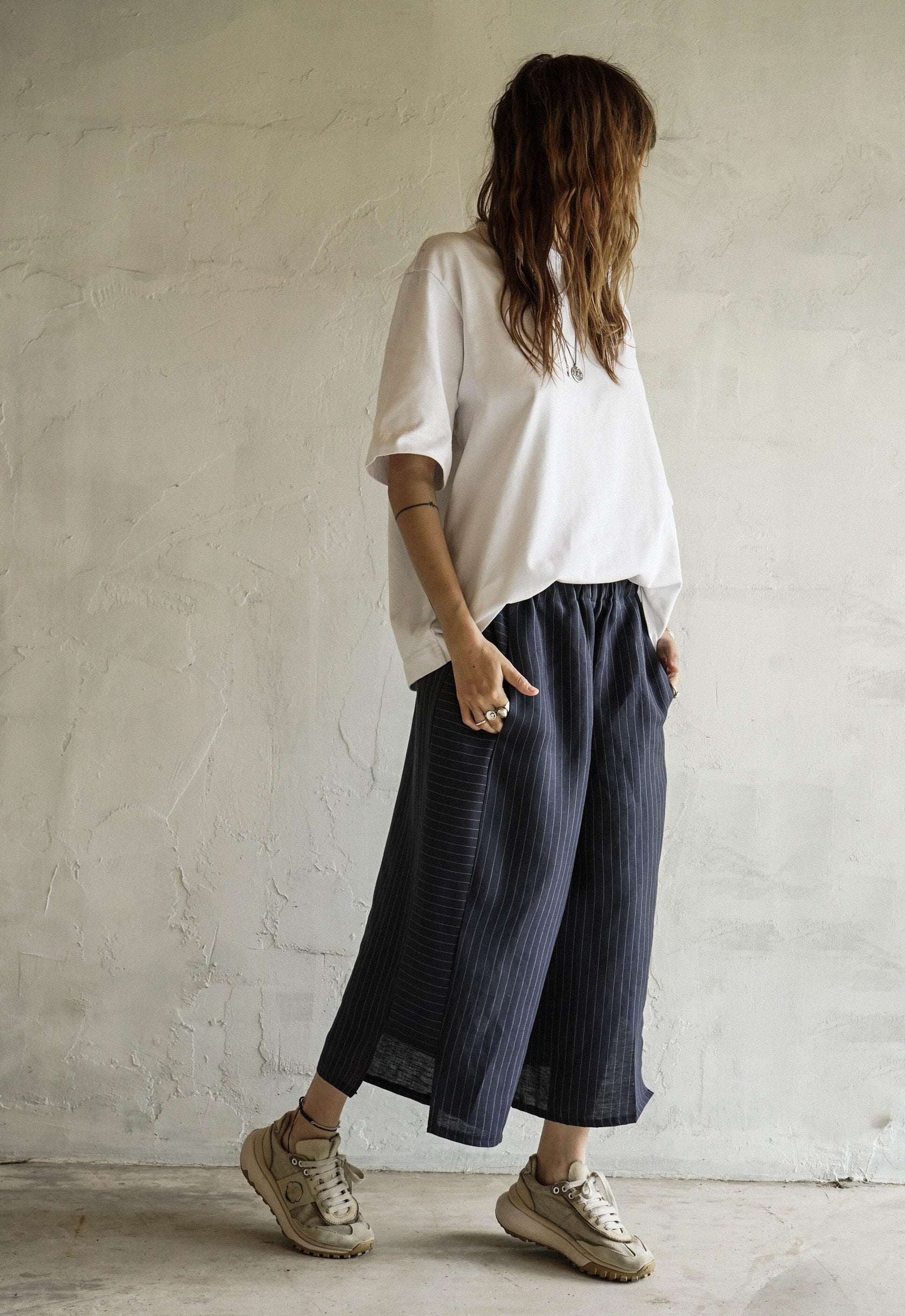 Ciel voilé Linen Trousers