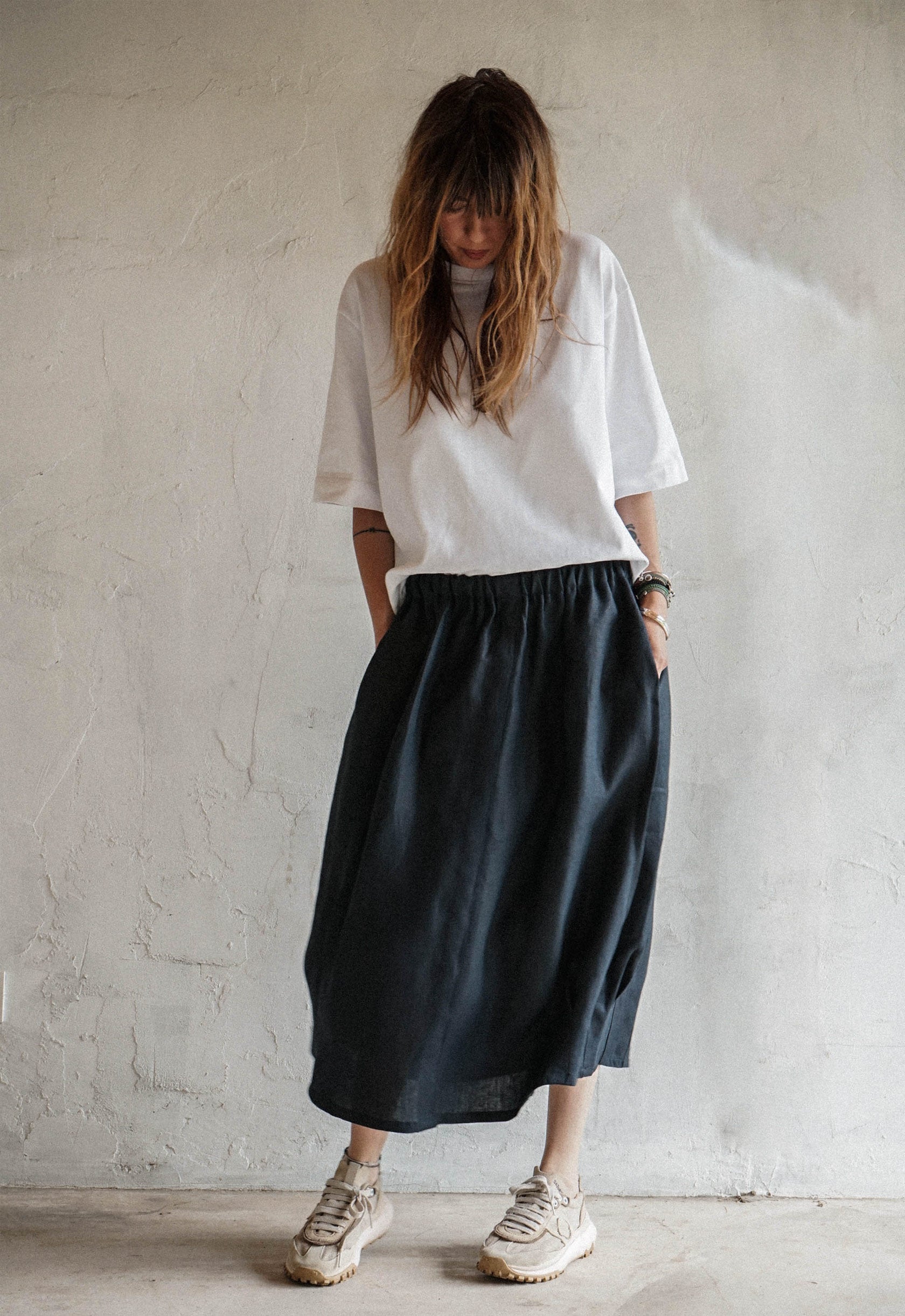 Vent du sud linen skirt