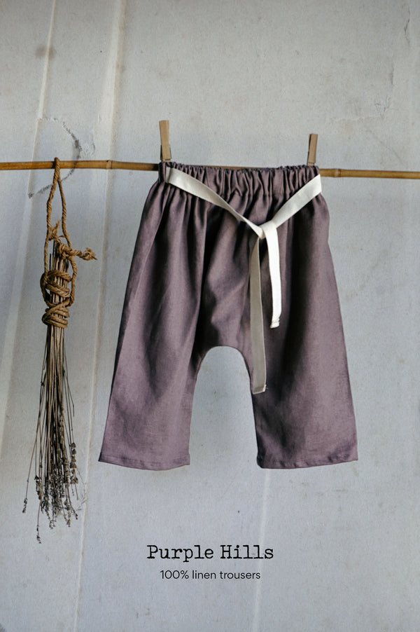 Purple Hills Linen Trousers