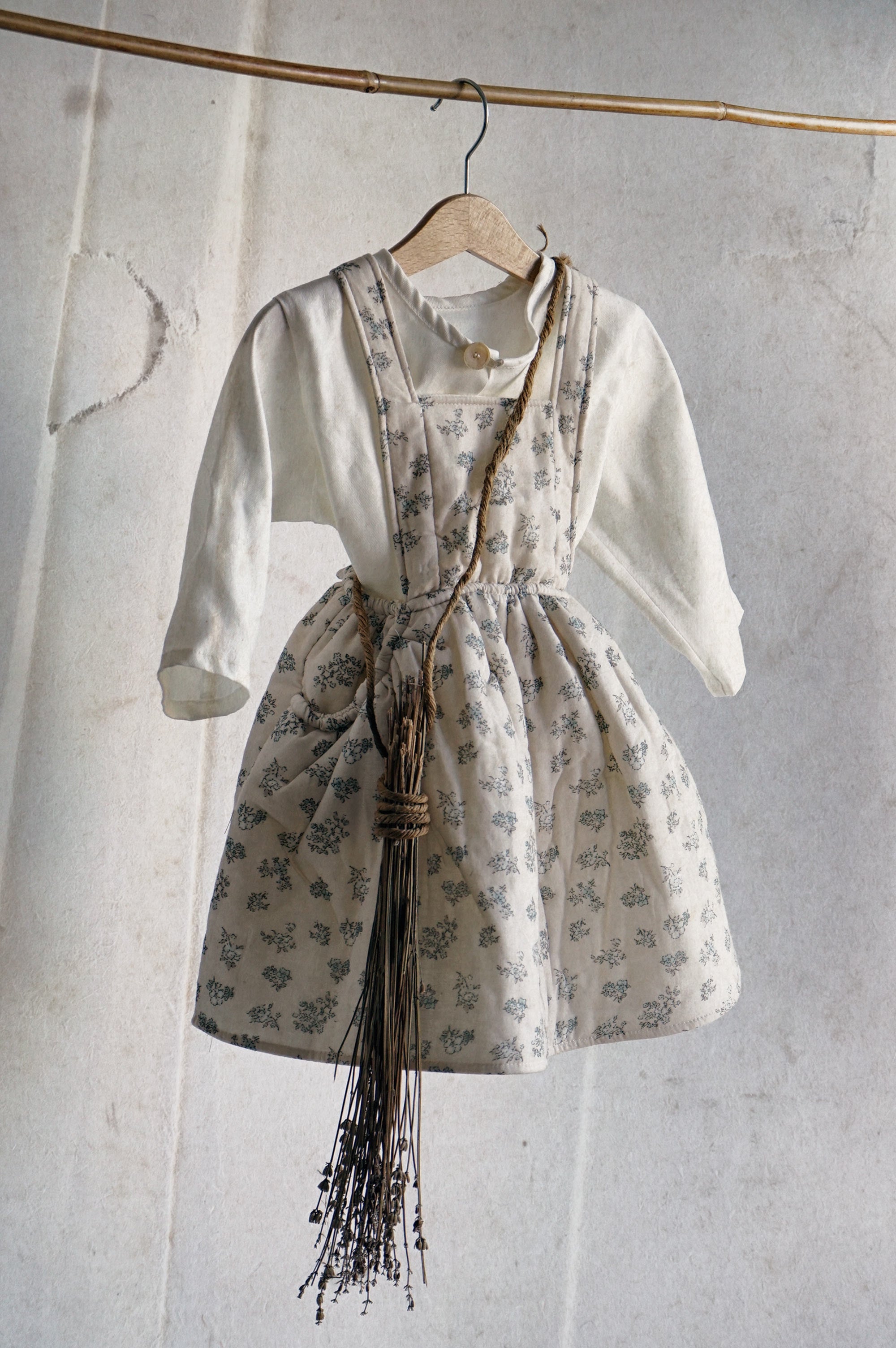 MonBebe Flower Apron Dress (2 colours)