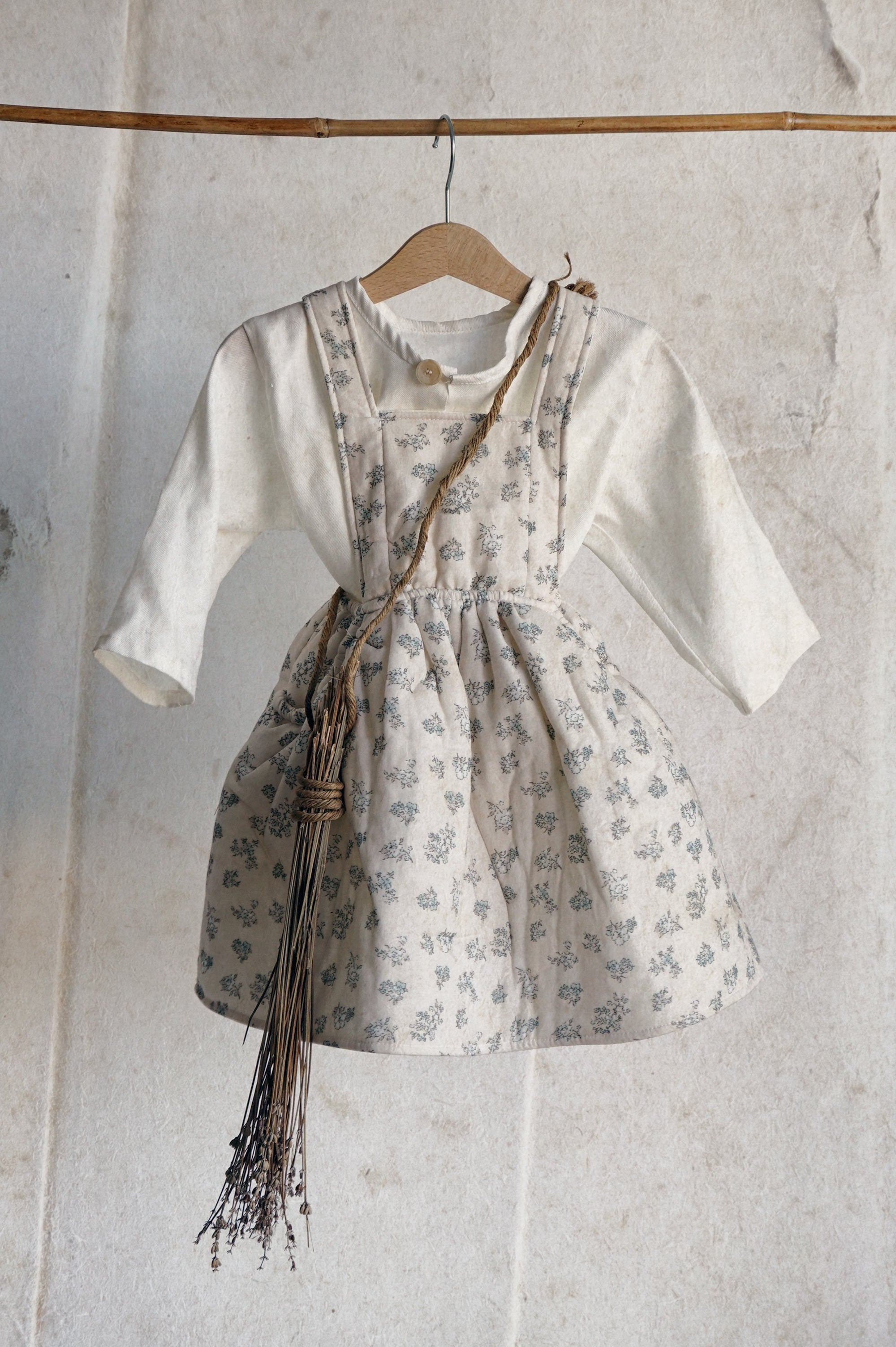 MonBebe Flower Apron Dress (2 colours)