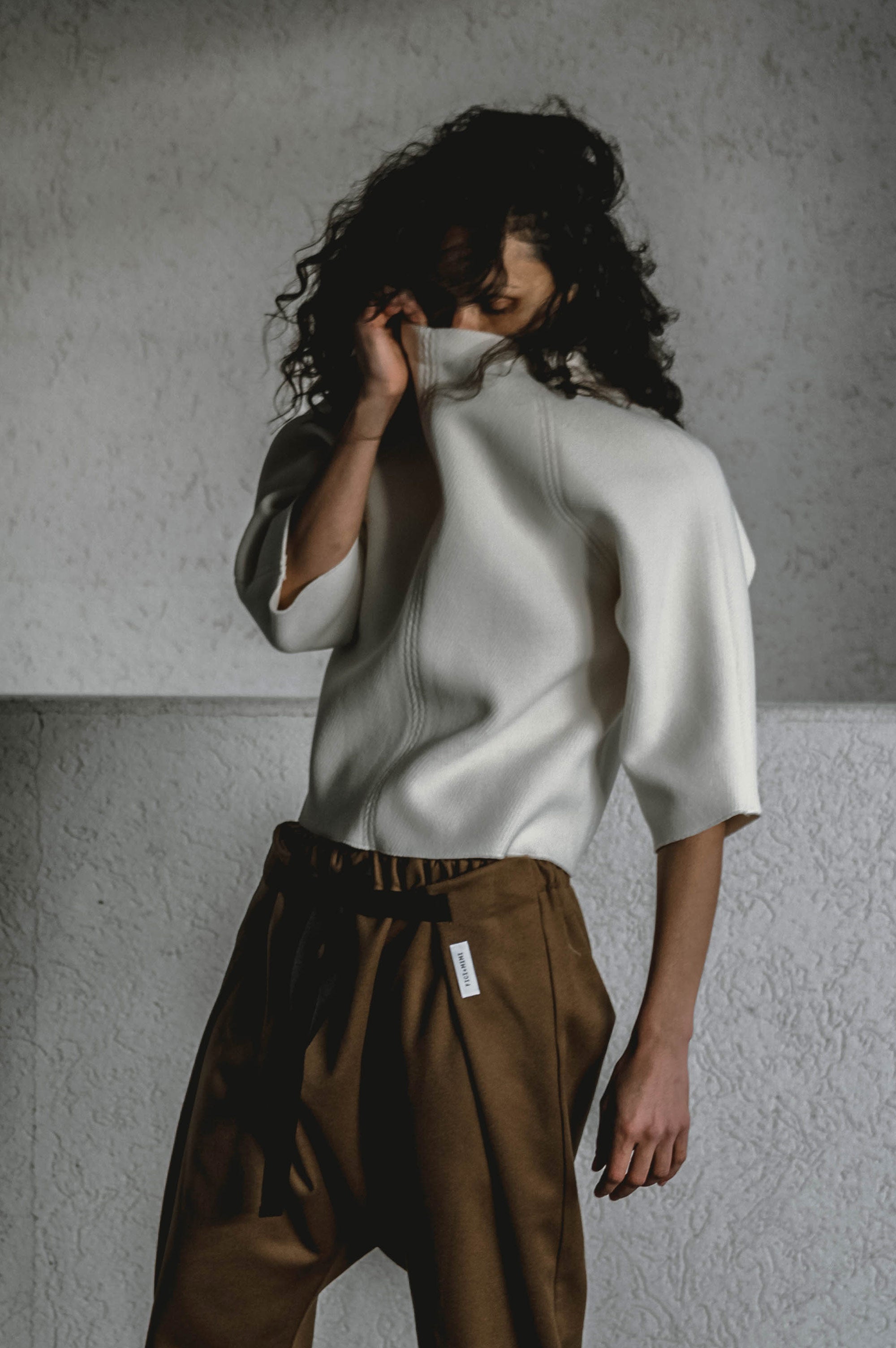 White Wool Top