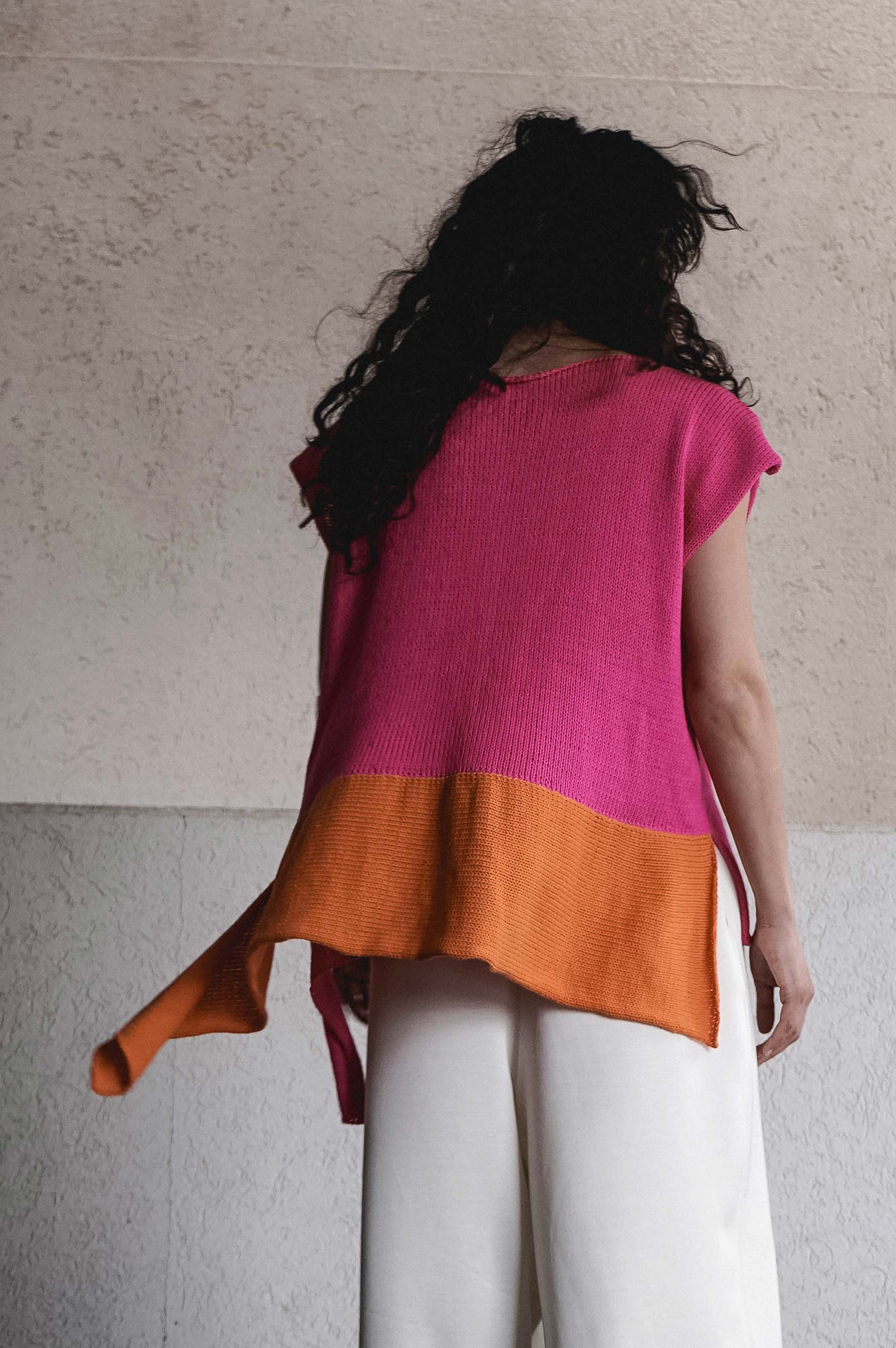 Funky Town Hand Knitted Top