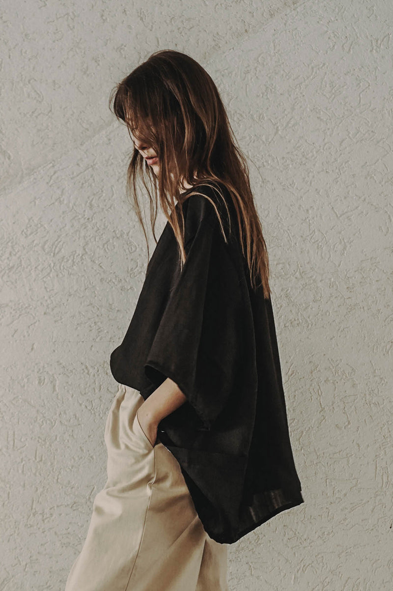 Slow Drive Linen Top