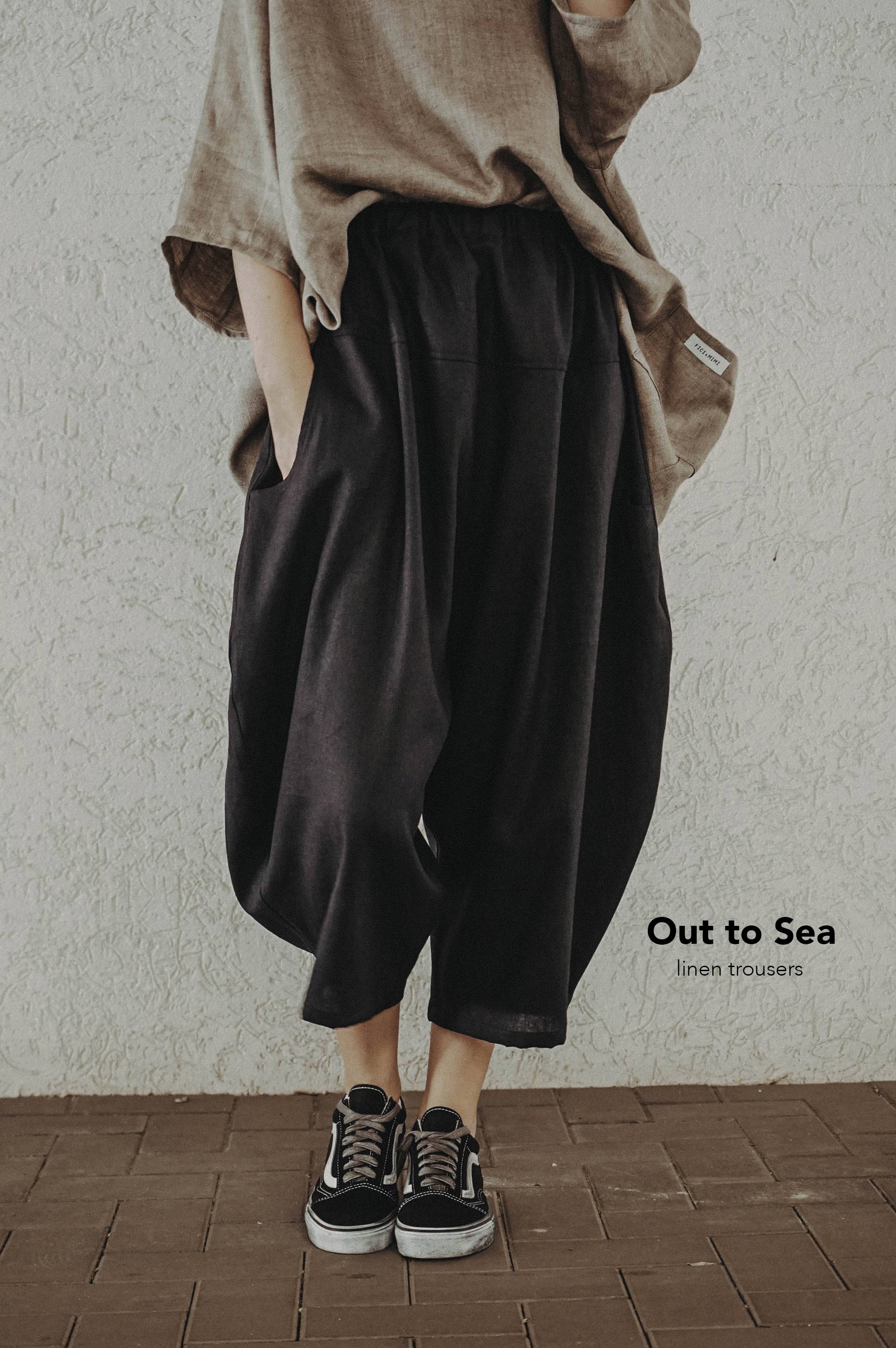 Out to Sea Linen Trousers