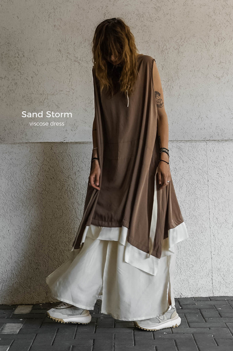 Sand Storm Viscose Dress