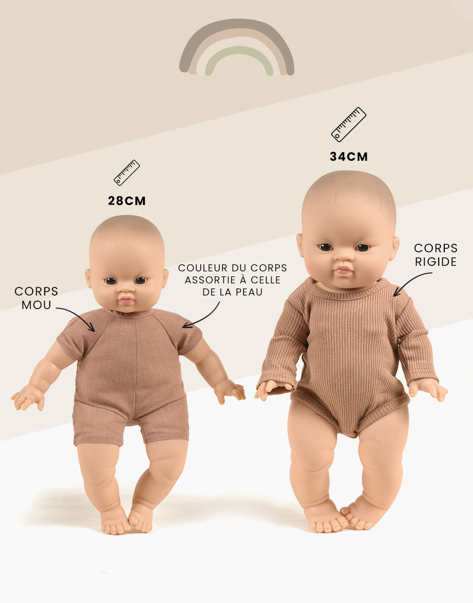 GARANCE SOFT BODY DOLL and her sleeping bag
