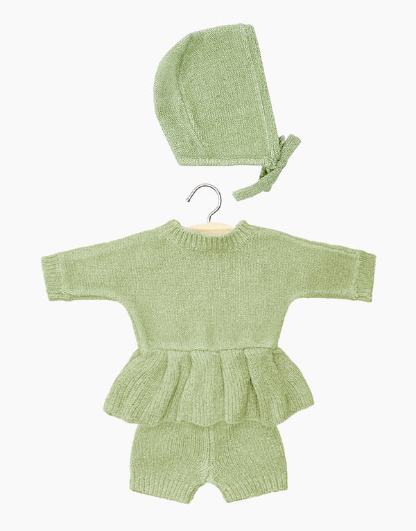 Green tea knitted set