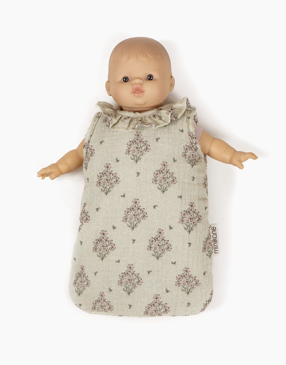 GARANCE SOFT BODY DOLL and her sleeping bag
