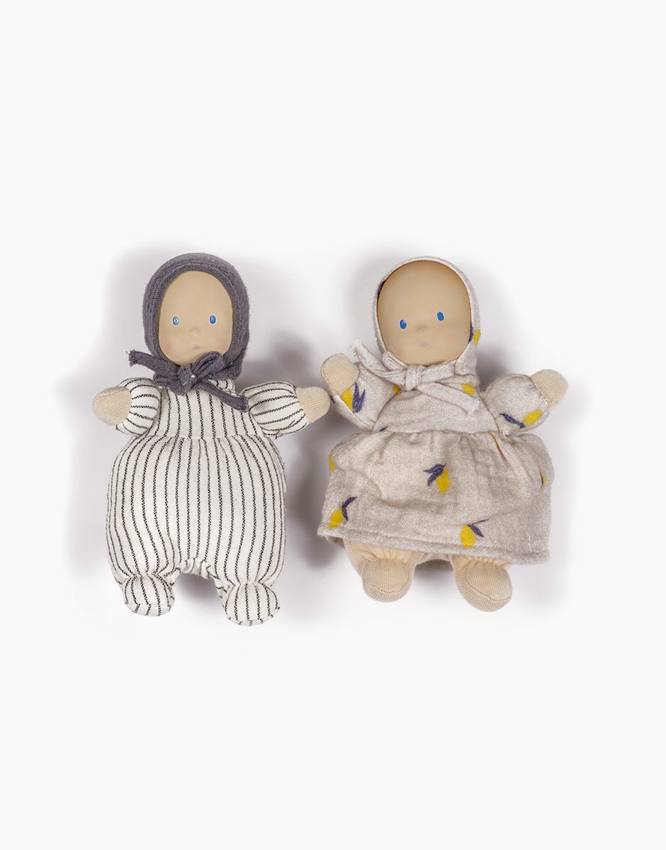 Duo girl in Lemons and boy Stripes Set