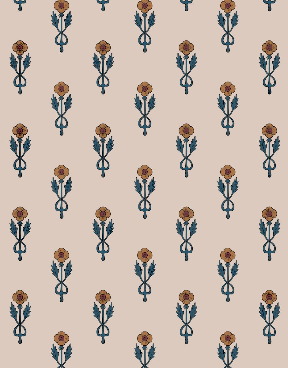 Diaper bag Nordic flowers