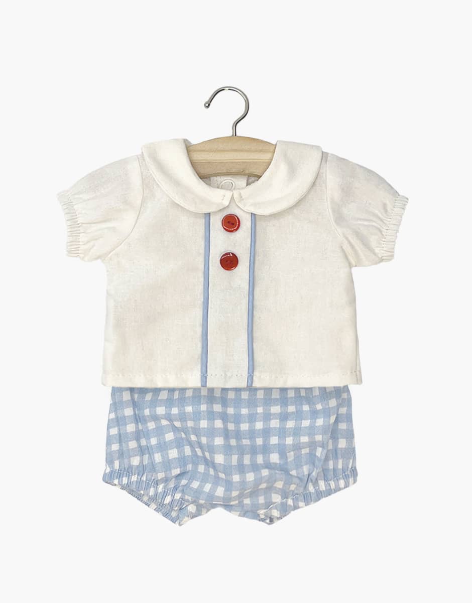 FAUSTINE AND HER VINTAGE SHIRT, BLOOMER & BONNET SET